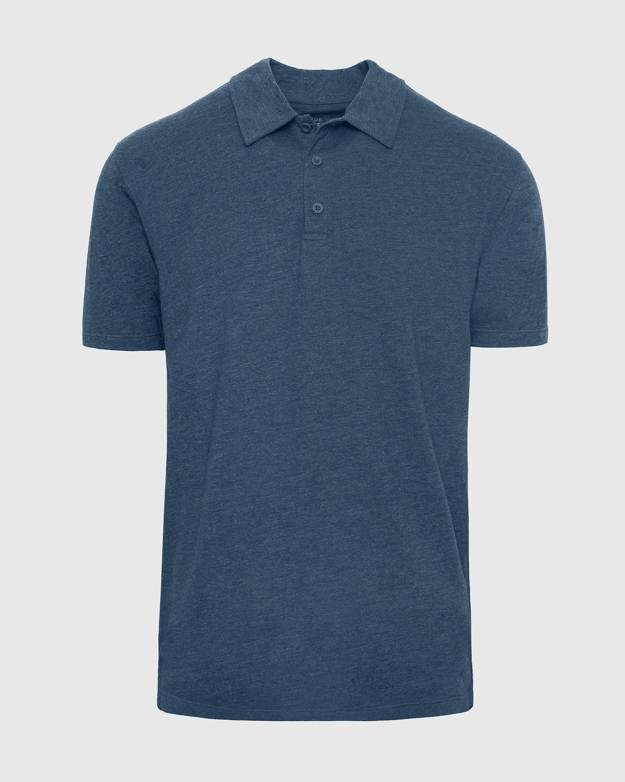 Deep Sea Blue Heather Short Sleeve Polo sold by True Classic product image thumbnail 2