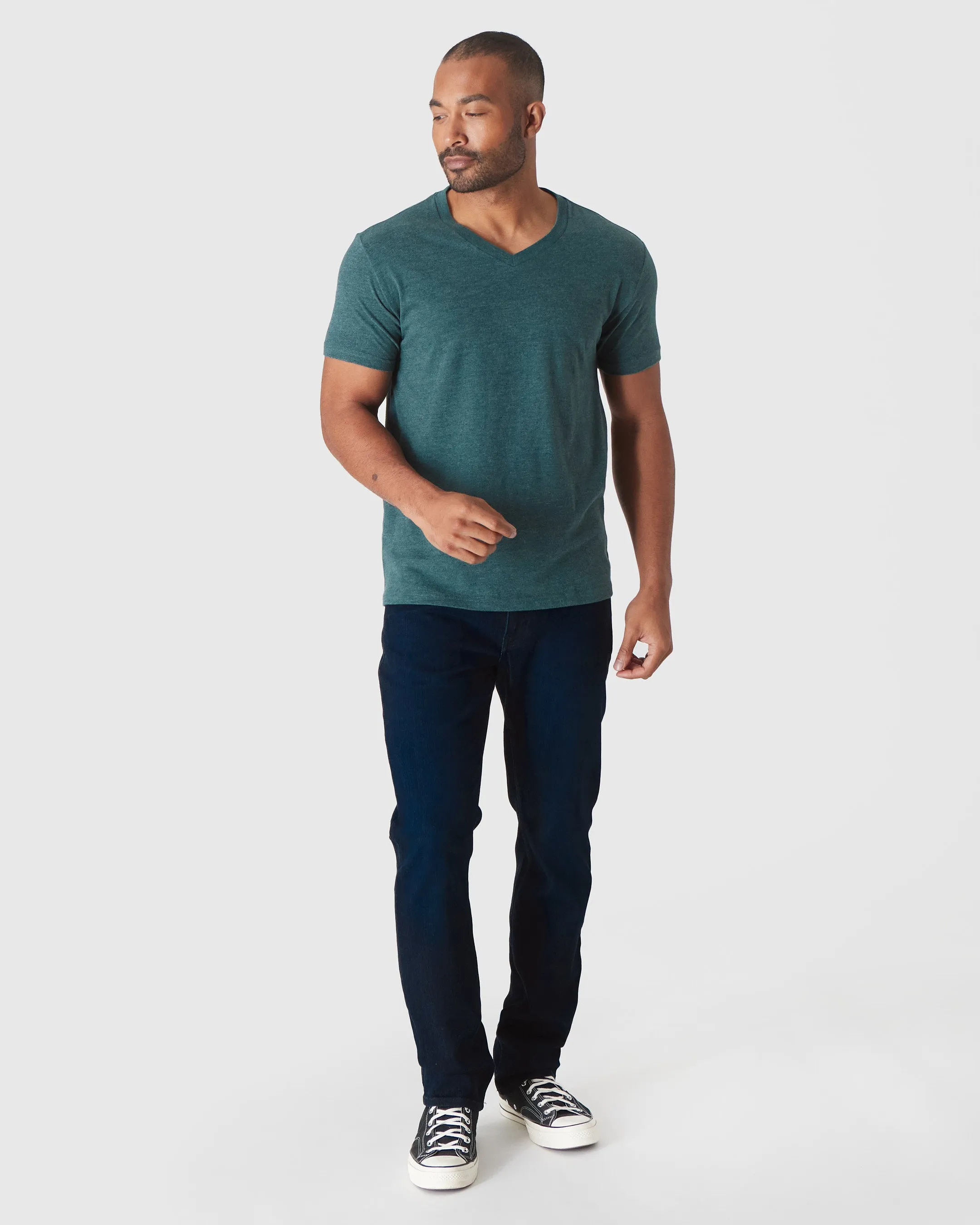 Heather Seafarer Classic V-Neck sold by True Classic product image thumbnail 4
