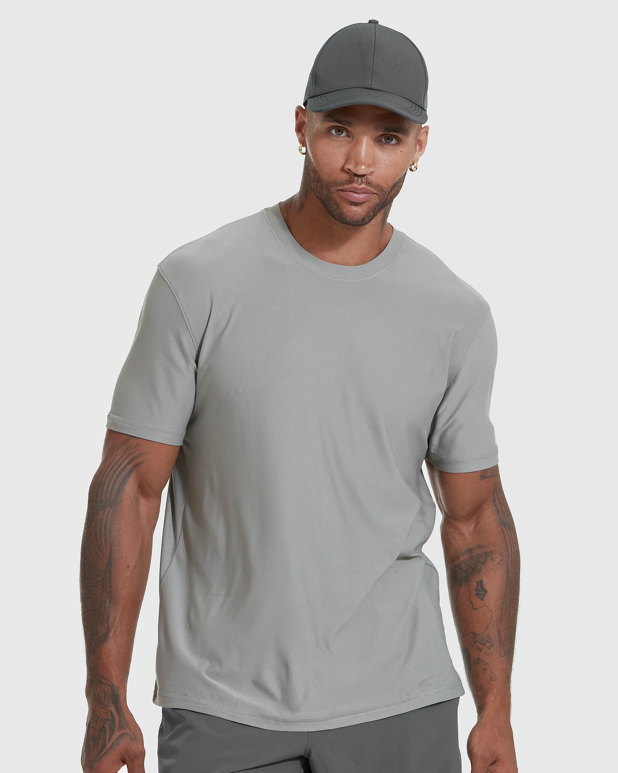 Iron Gray Active Crew Neck Tee sold by True Classic