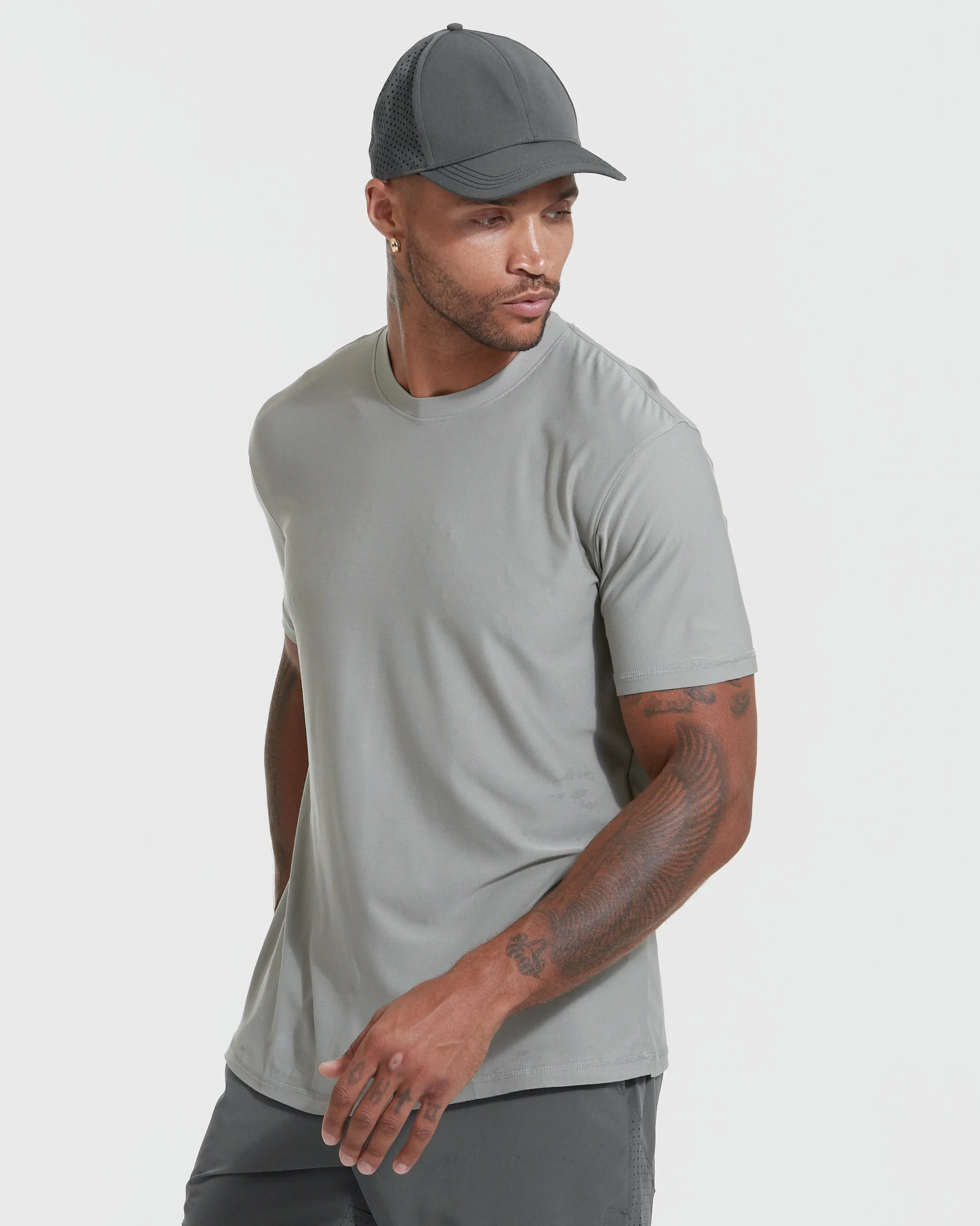 Iron Gray Active Crew Neck Tee sold by True Classic product image thumbnail 3