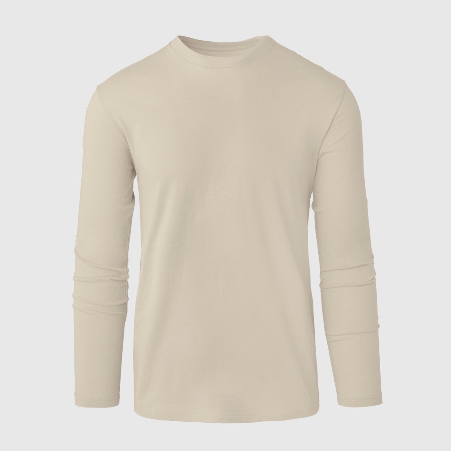Light Khaki Long Sleeve Crew Neck sold by True Classic product image thumbnail 2