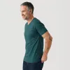 Heather Emerald V-Neck Tee sold by True Classic