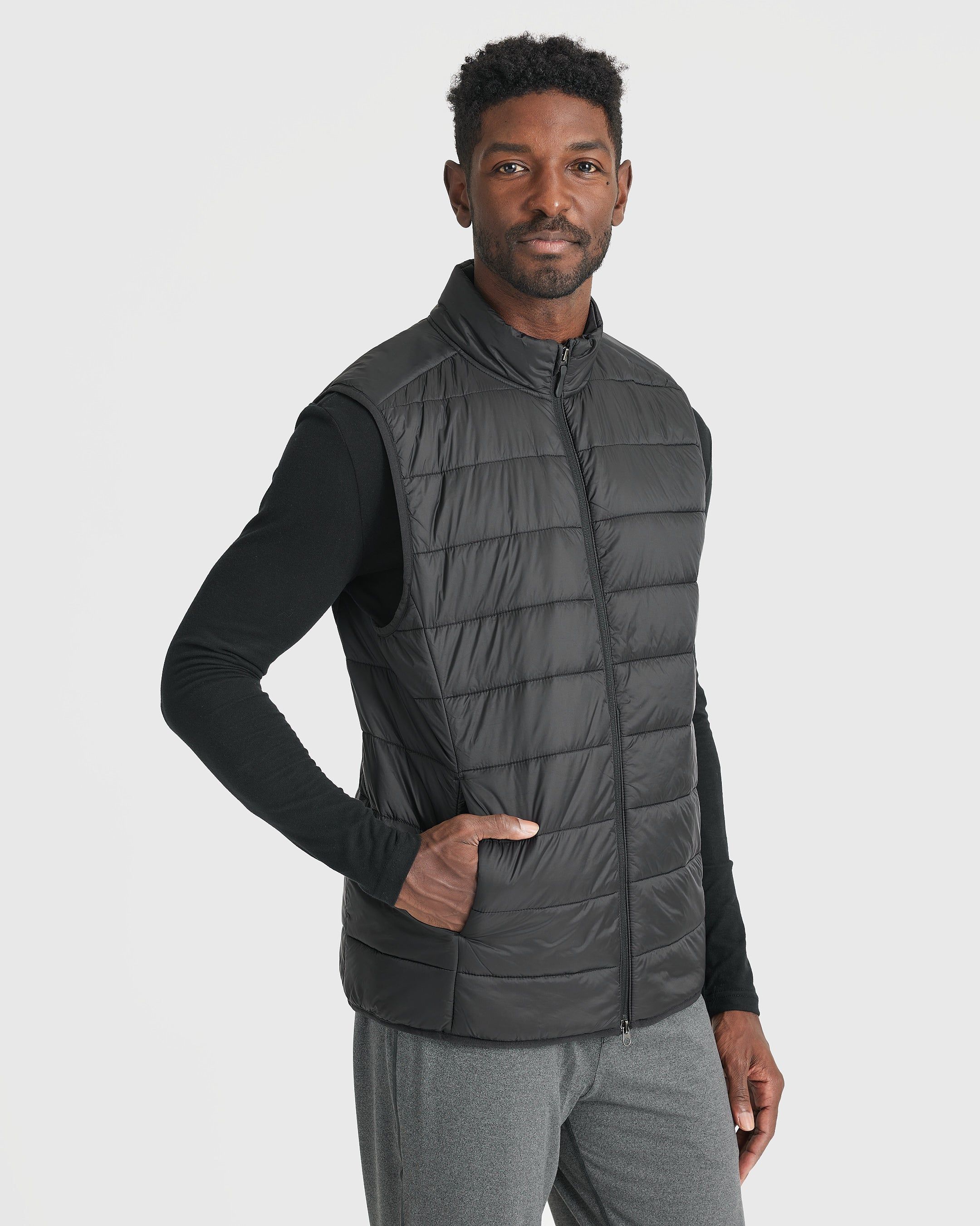 Black Puffer Vest sold by True Classic product image thumbnail 3