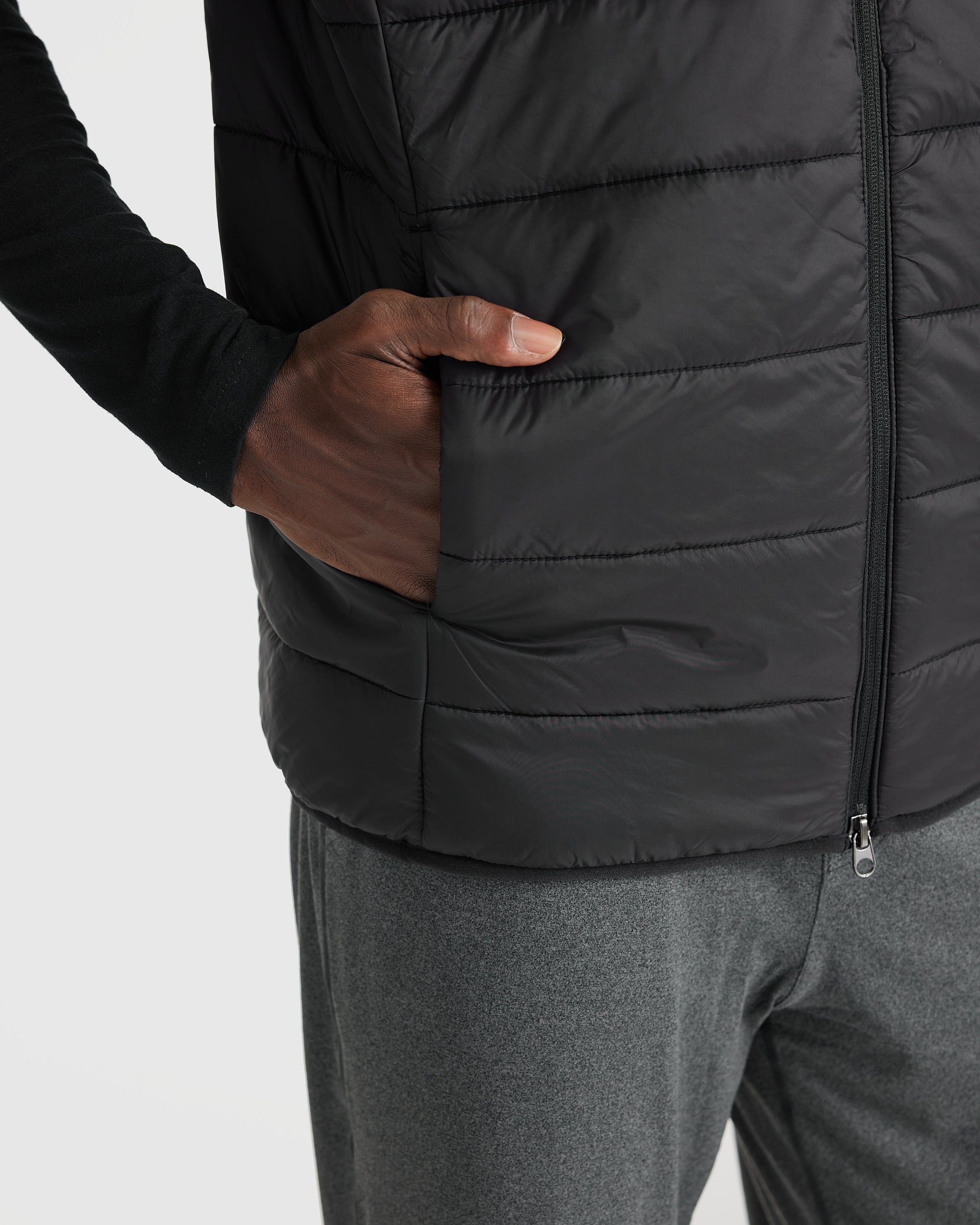 Black Puffer Vest sold by True Classic product image thumbnail 5