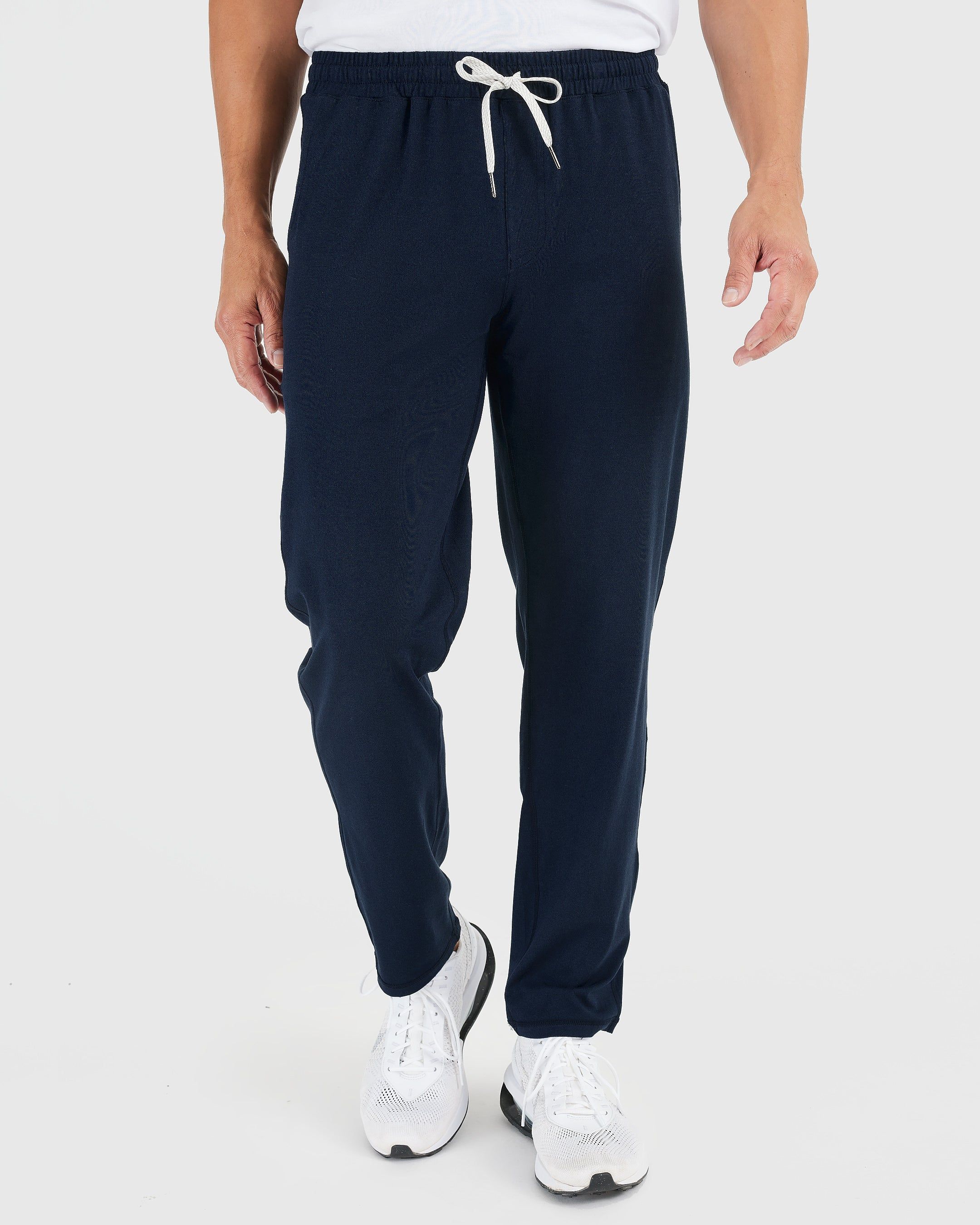 Heather Navy Active Comfort Straight Leg Pant sold by True Classic