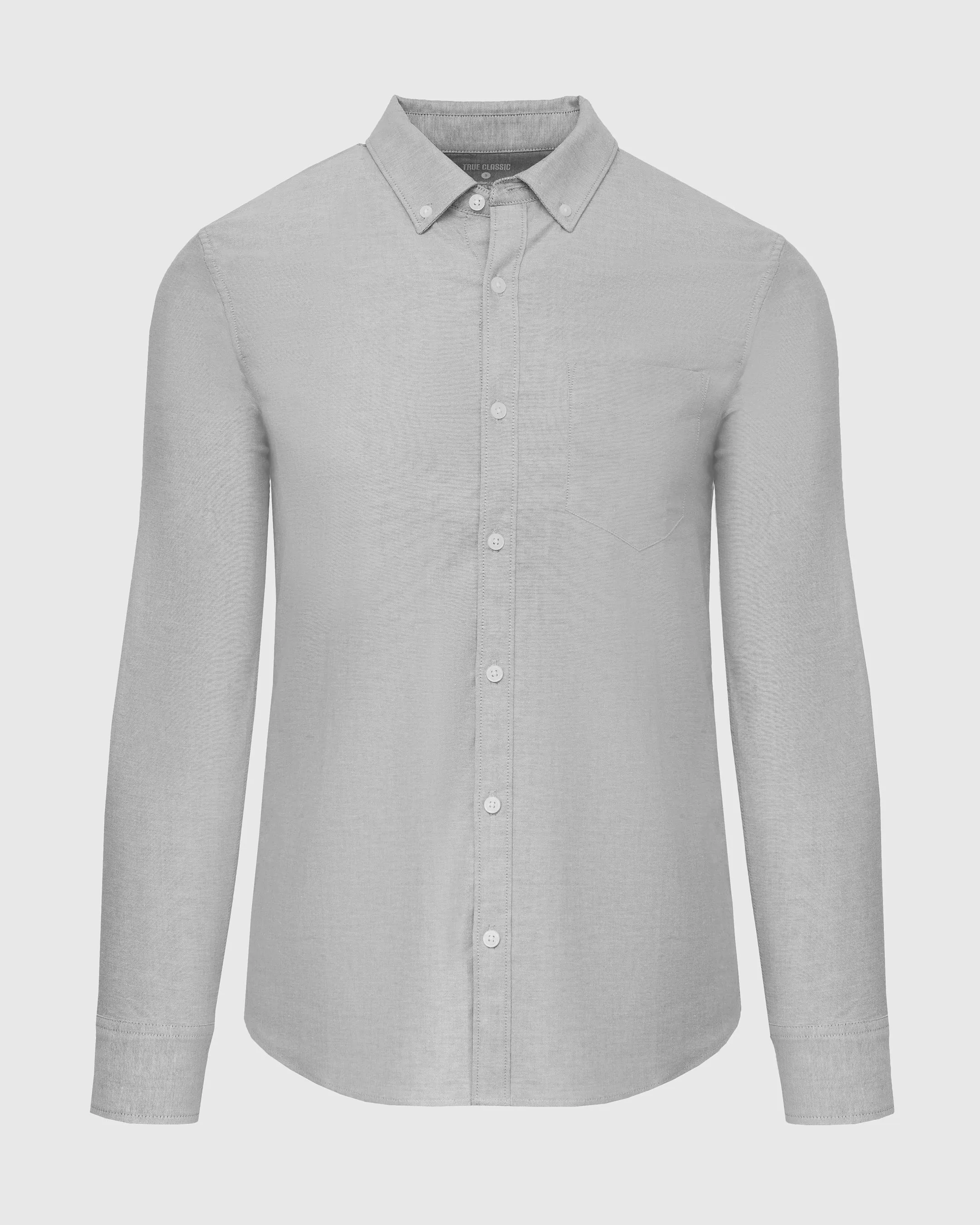 Stone Stretch Oxford Long Sleeve Shirt sold by True Classic product image thumbnail 2