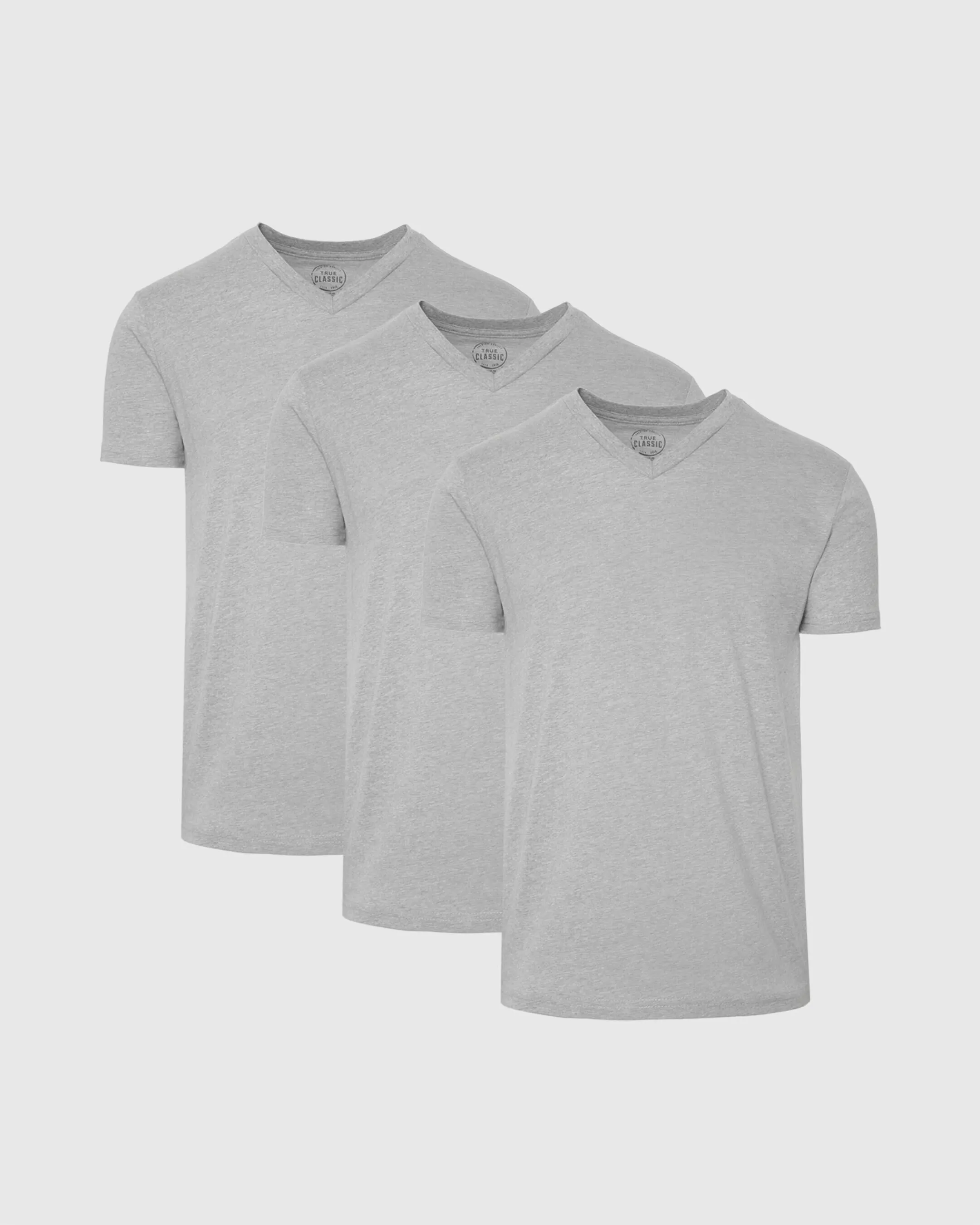 All Heather Gray V-Neck Tee 3-Pack sold by True Classic