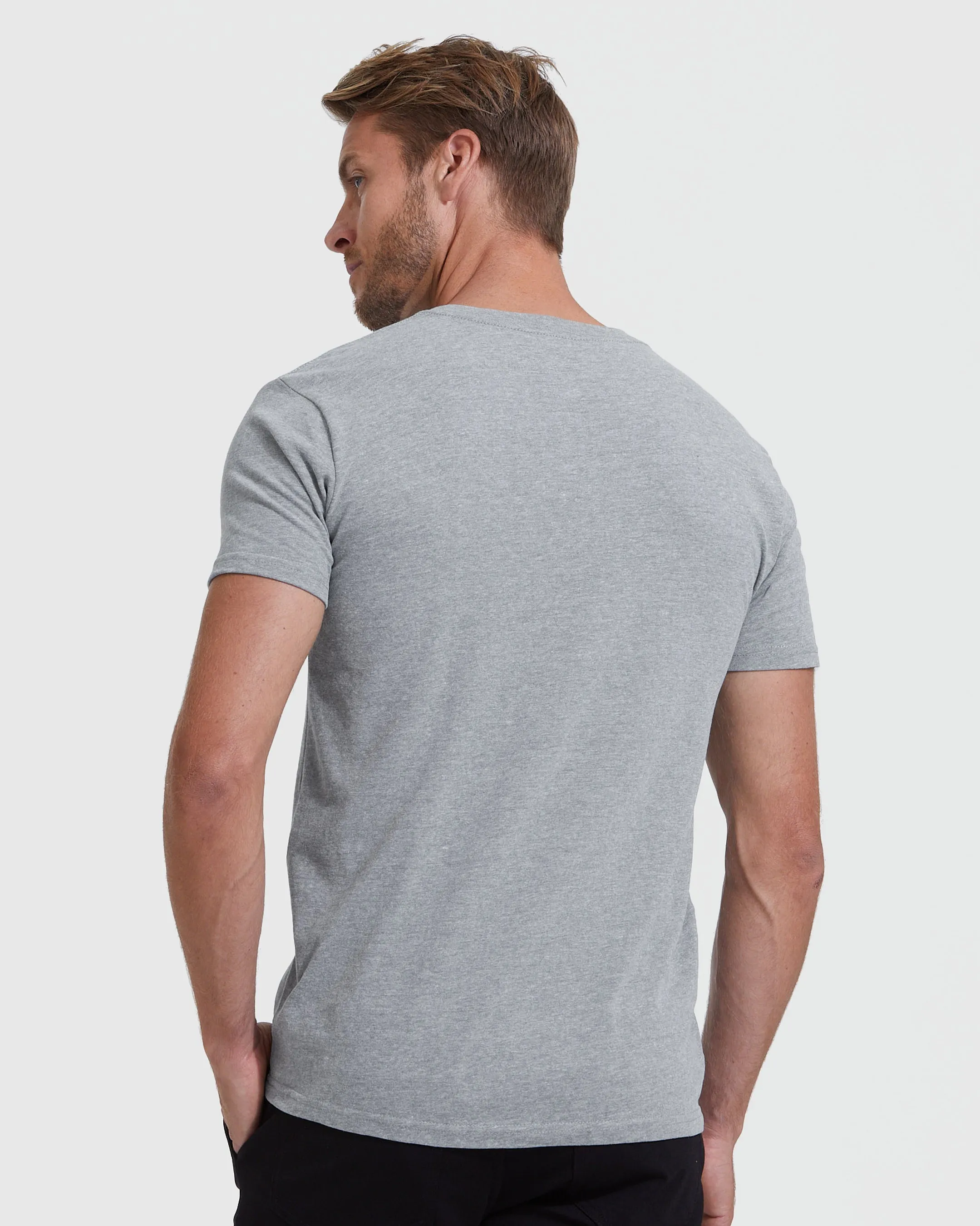 All Heather Gray V-Neck Tee 3-Pack sold by True Classic product image thumbnail 4