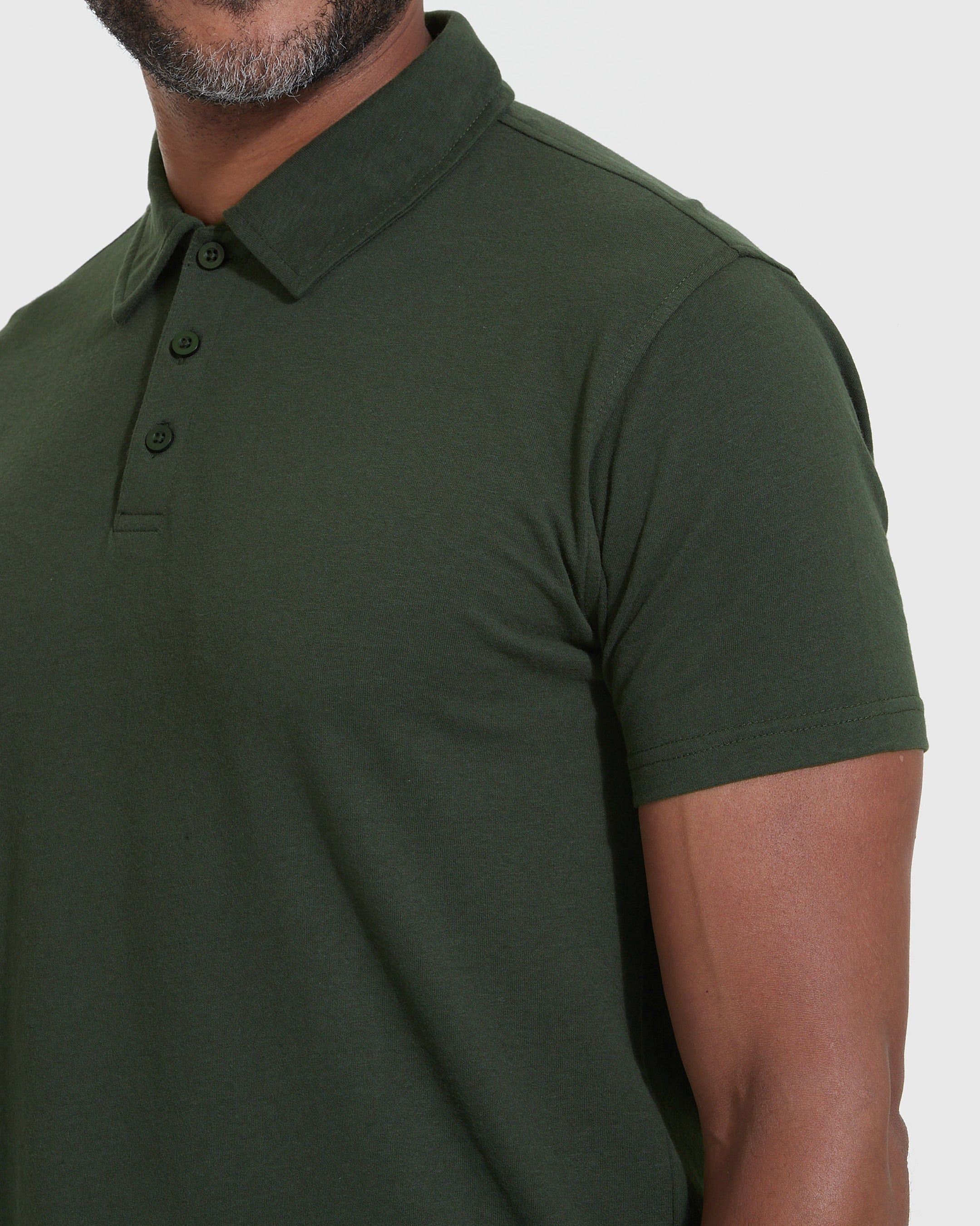Dark Olive Polo sold by True Classic product image thumbnail 5