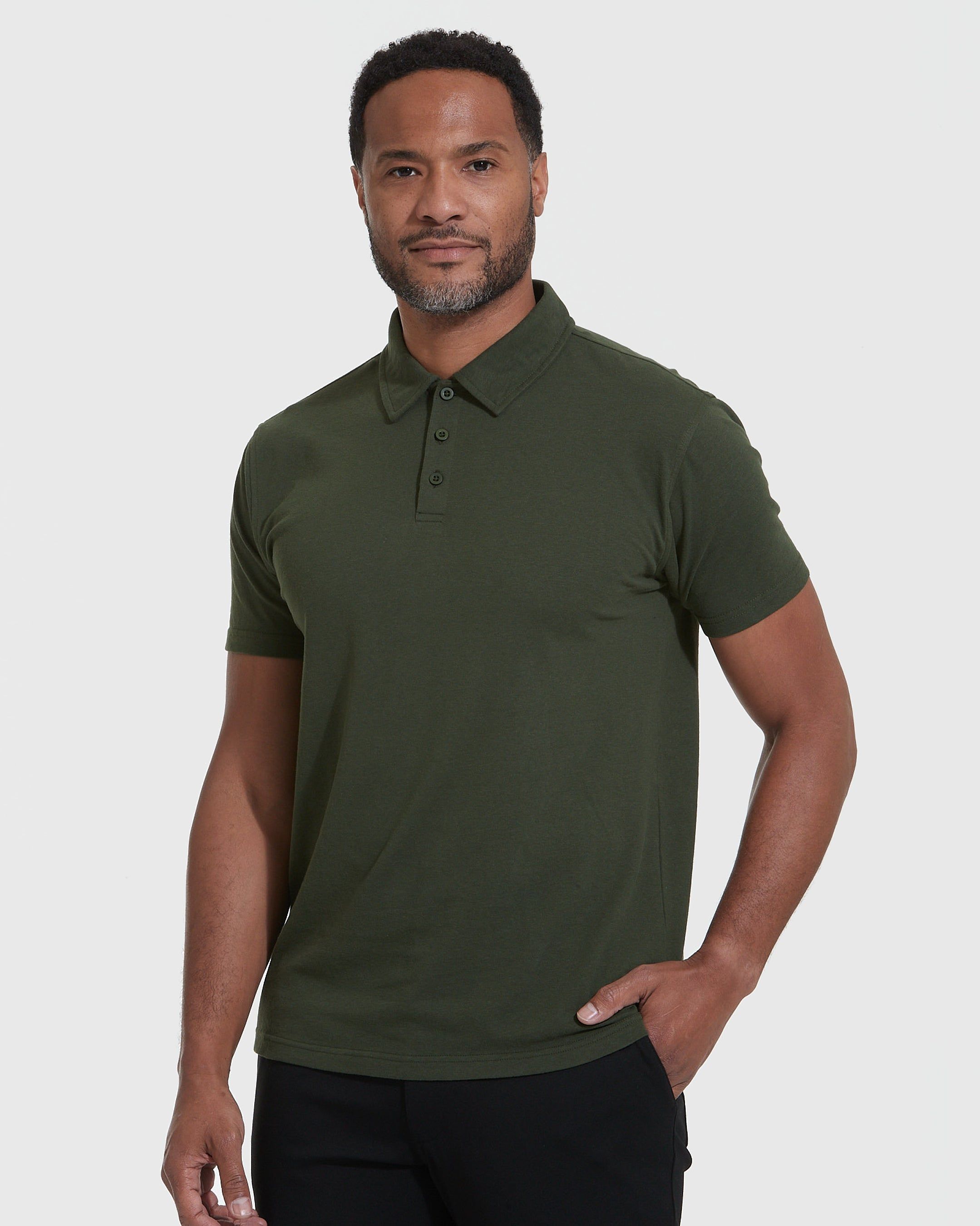 Dark Olive Polo sold by True Classic product image thumbnail 3