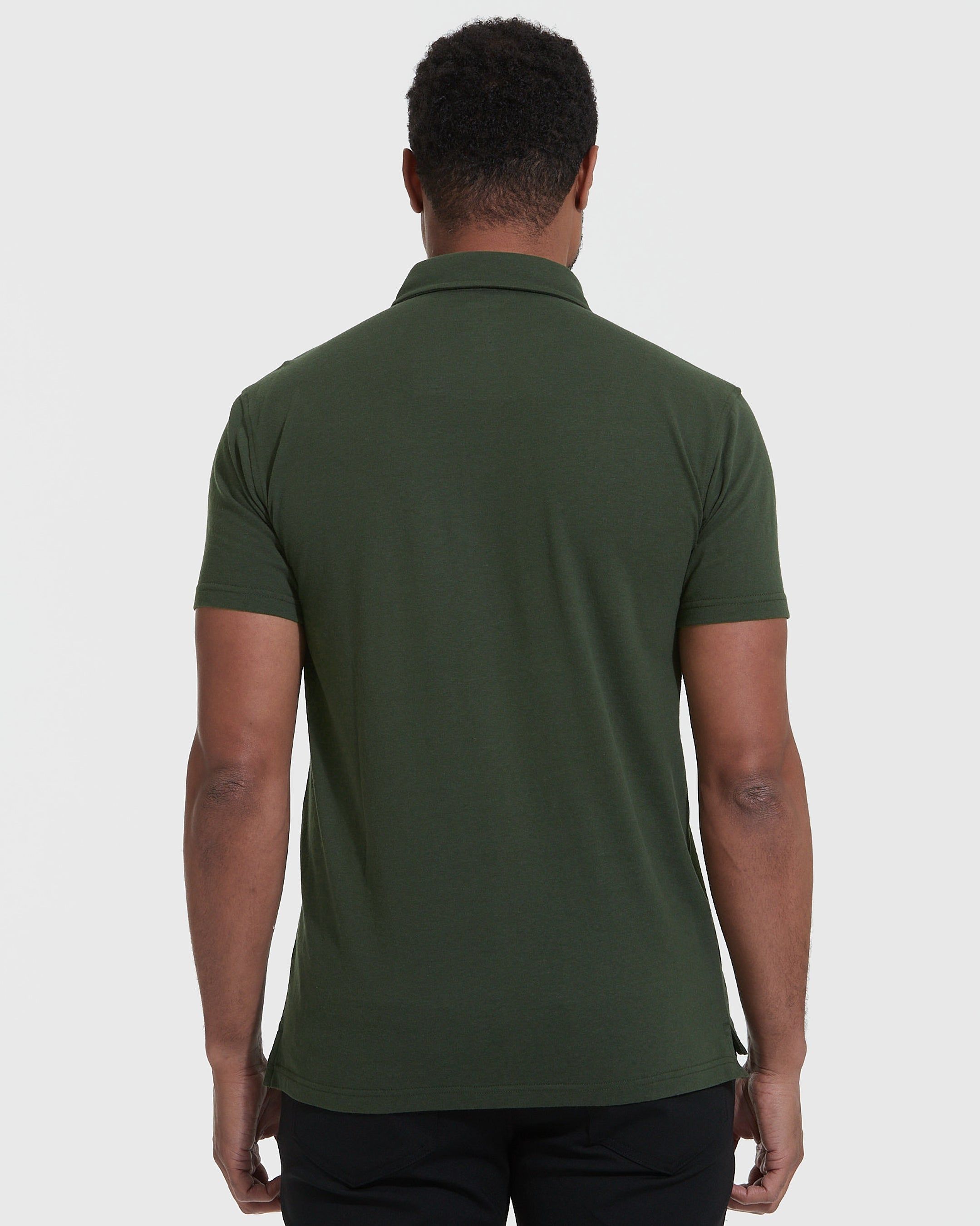 Dark Olive Polo sold by True Classic product image thumbnail 4
