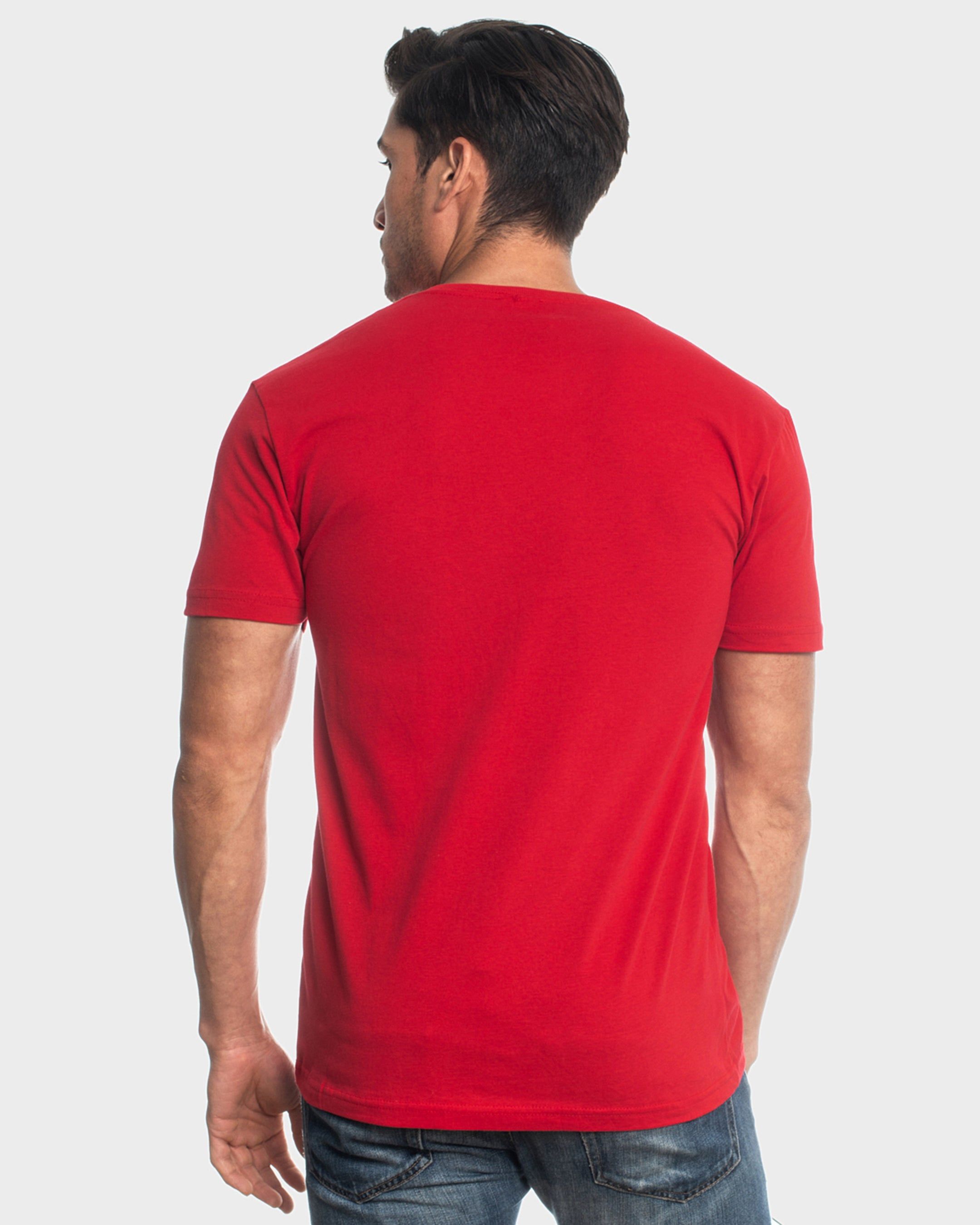 Red V-Neck T-Shirt sold by True Classic product image thumbnail 3