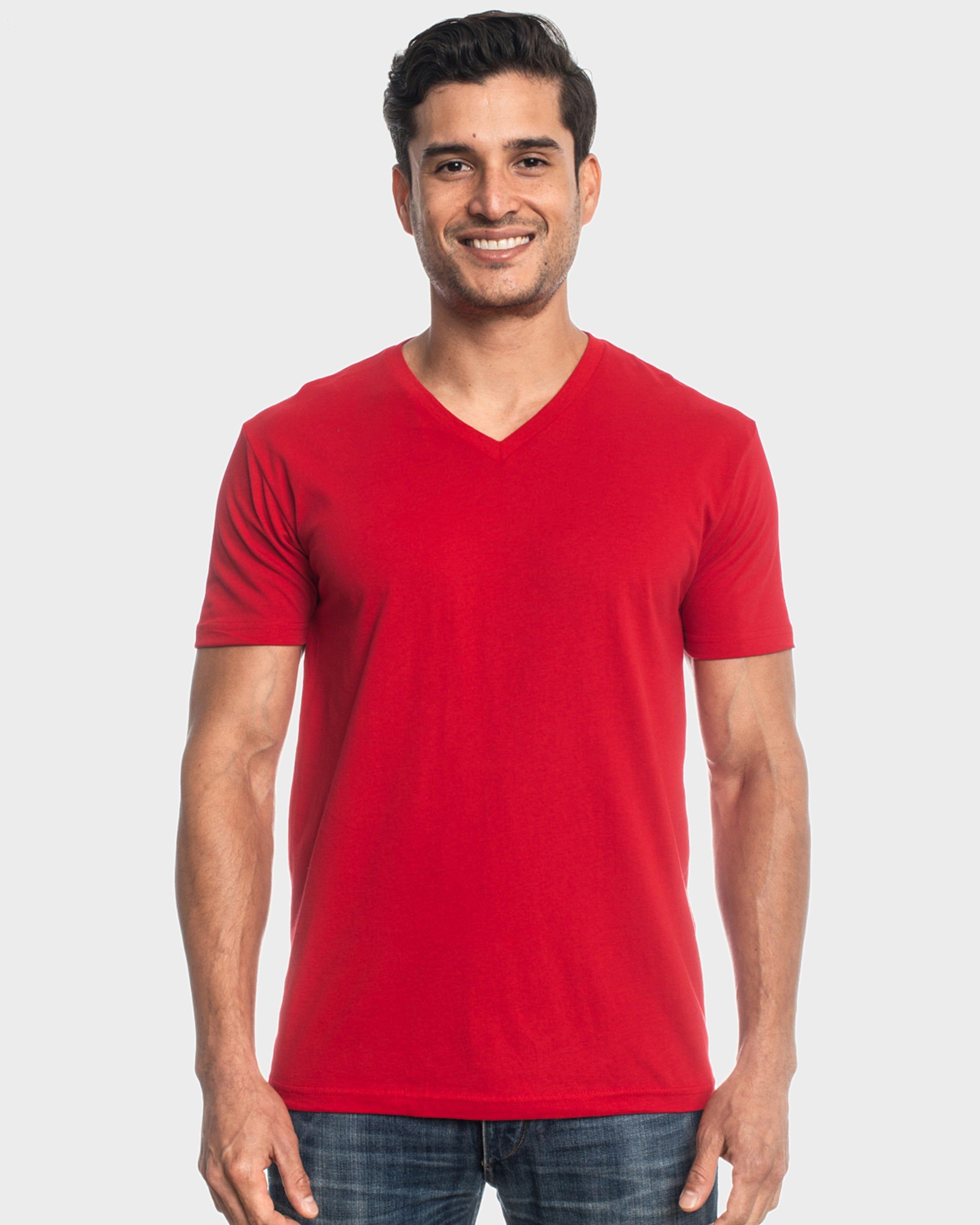 Red V-Neck T-Shirt sold by True Classic