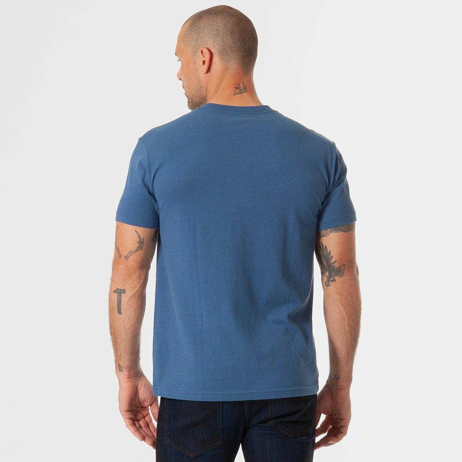 Stone Blue V-Neck Tee sold by True Classic product image thumbnail 3