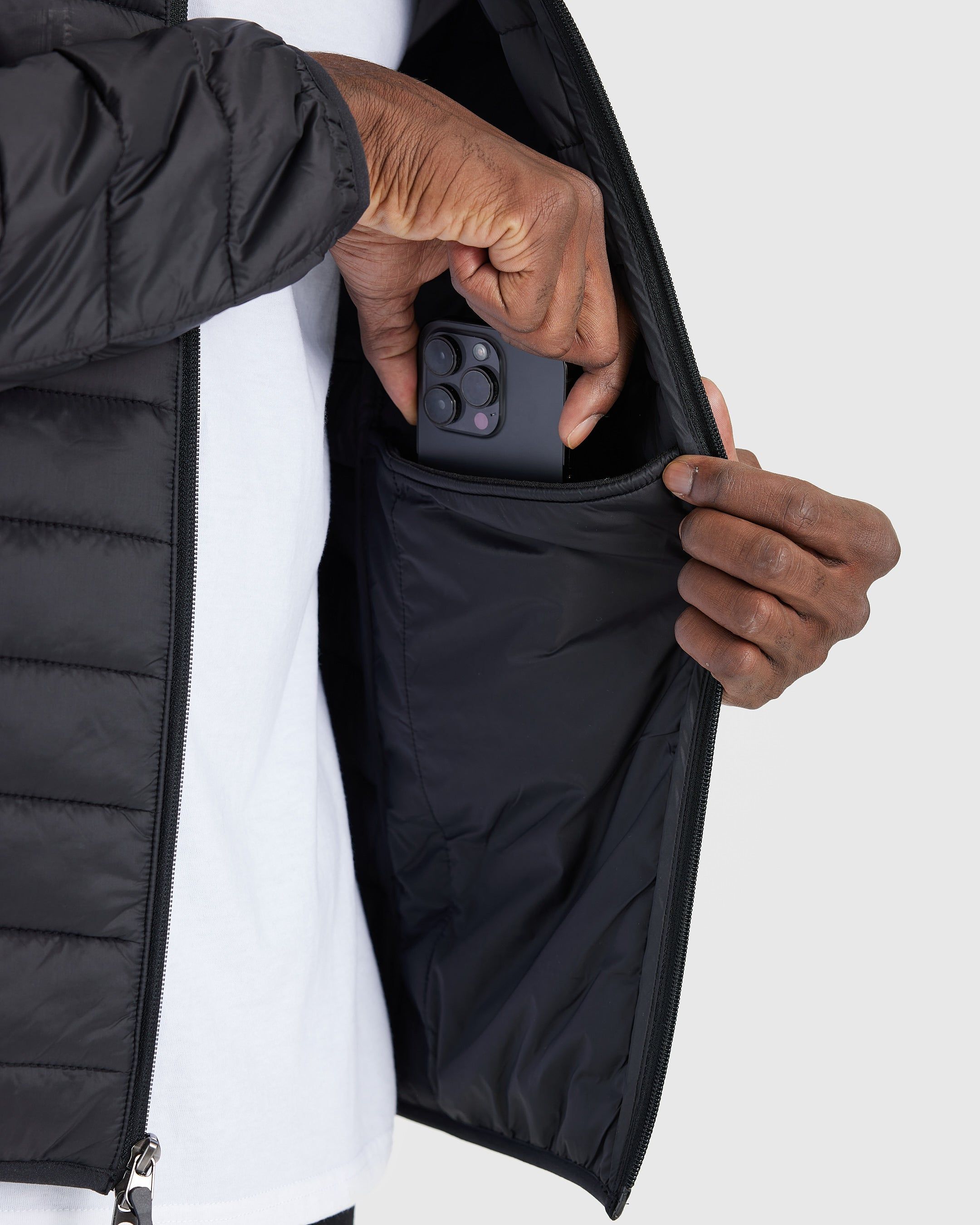 Black Puffer Jacket sold by True Classic product image thumbnail 5