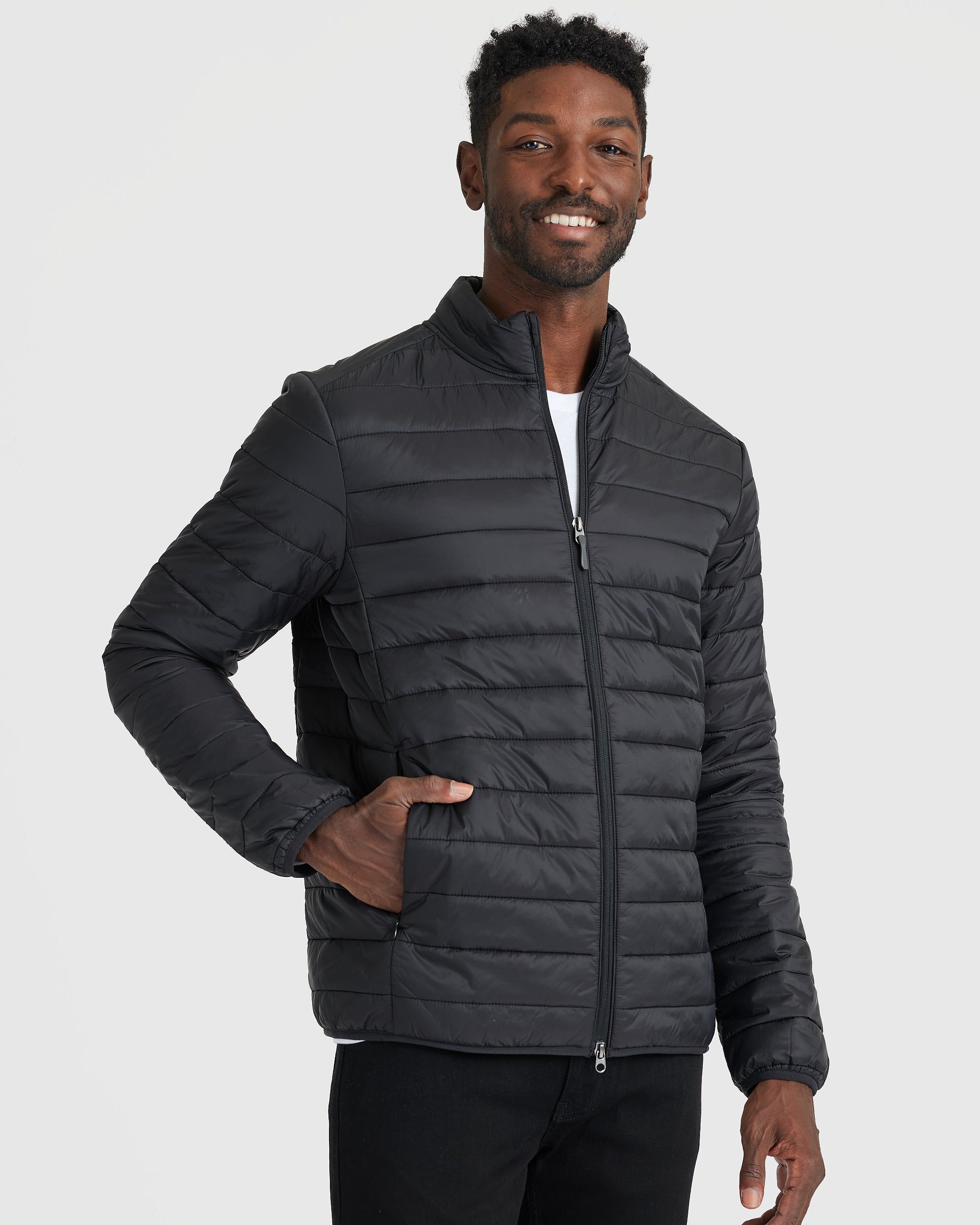 Black Puffer Jacket sold by True Classic product image thumbnail 3