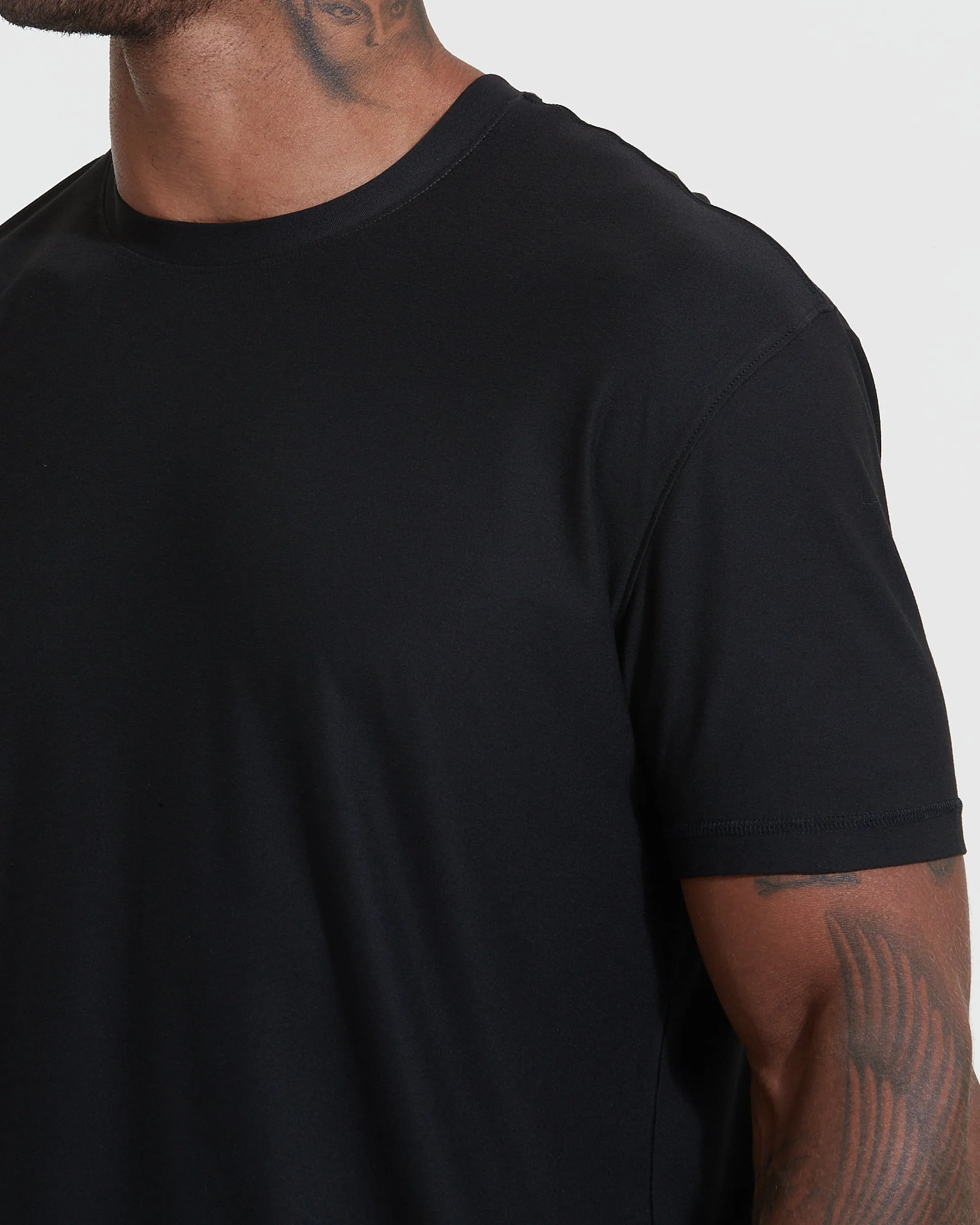 Black Active Crew Neck Tee sold by True Classic product image thumbnail 5