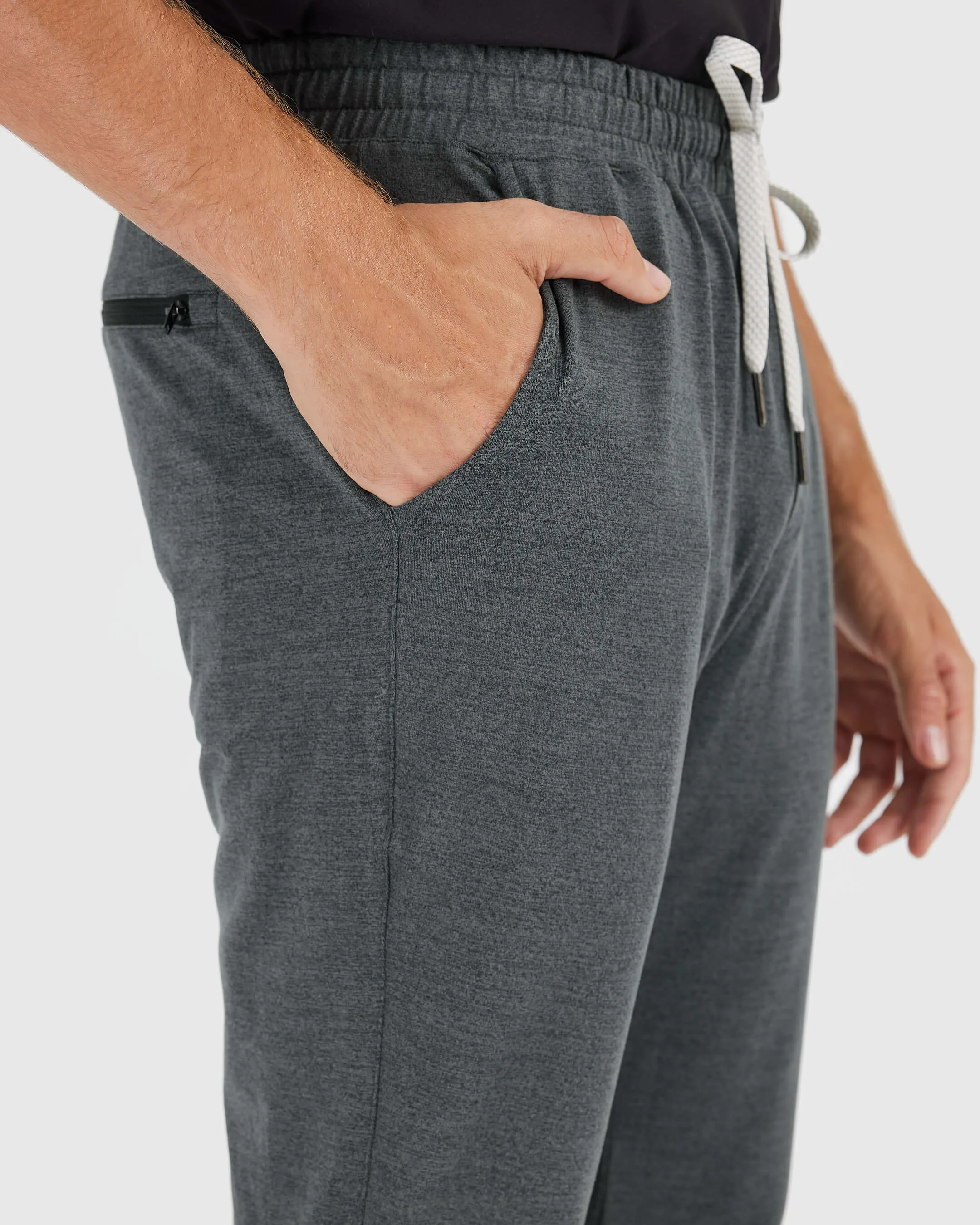 Charcoal Heather Gray Active Joggers sold by True Classic product image thumbnail 5