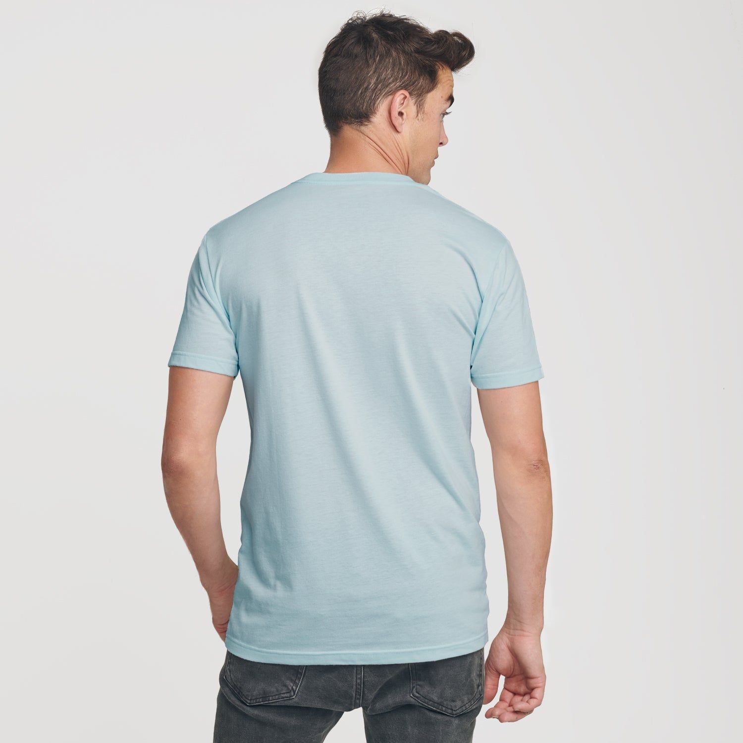 Light Blue V-Neck T-Shirt sold by True Classic product image thumbnail 3