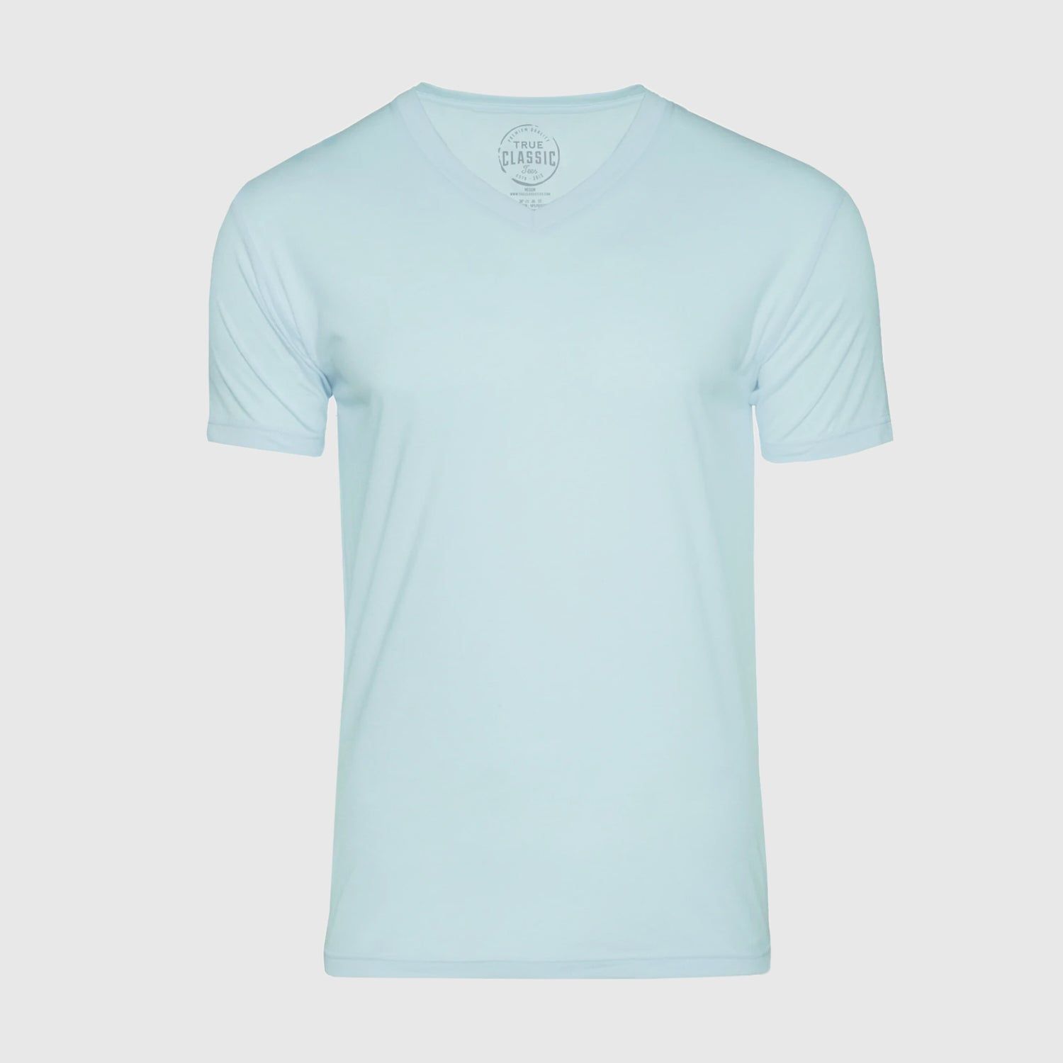 Light Blue V-Neck T-Shirt sold by True Classic product image thumbnail 2