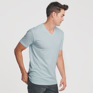 Light Blue V-Neck T-Shirt sold by True Classic