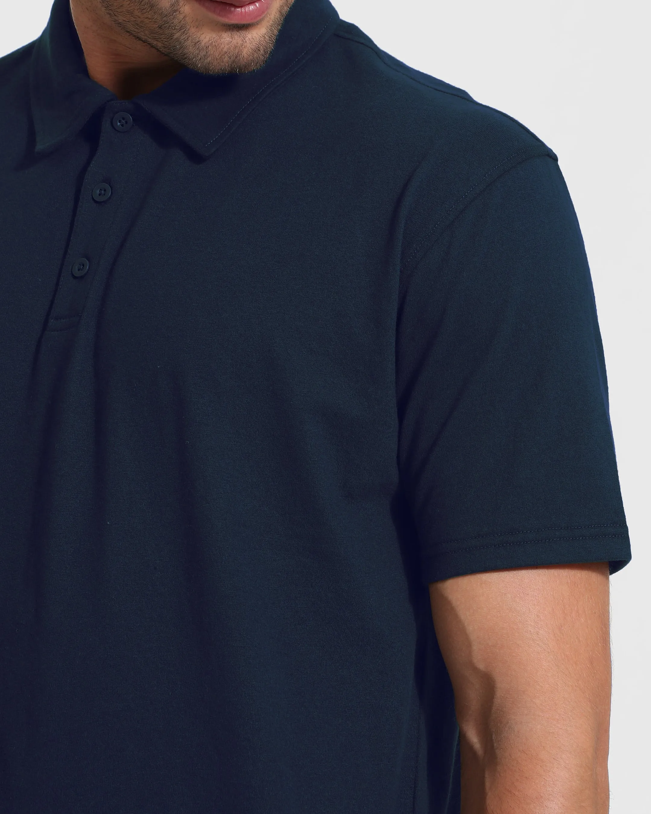 Navy Short Sleeve Tall Polo sold by True Classic product image thumbnail 5