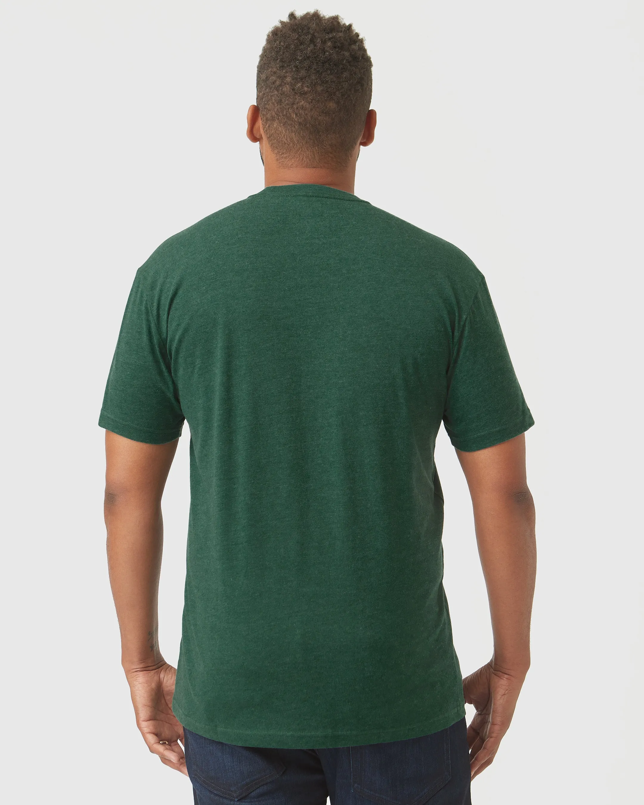 Evergreen Heather Short Sleeve Crew Neck Tee sold by True Classic product image thumbnail 3