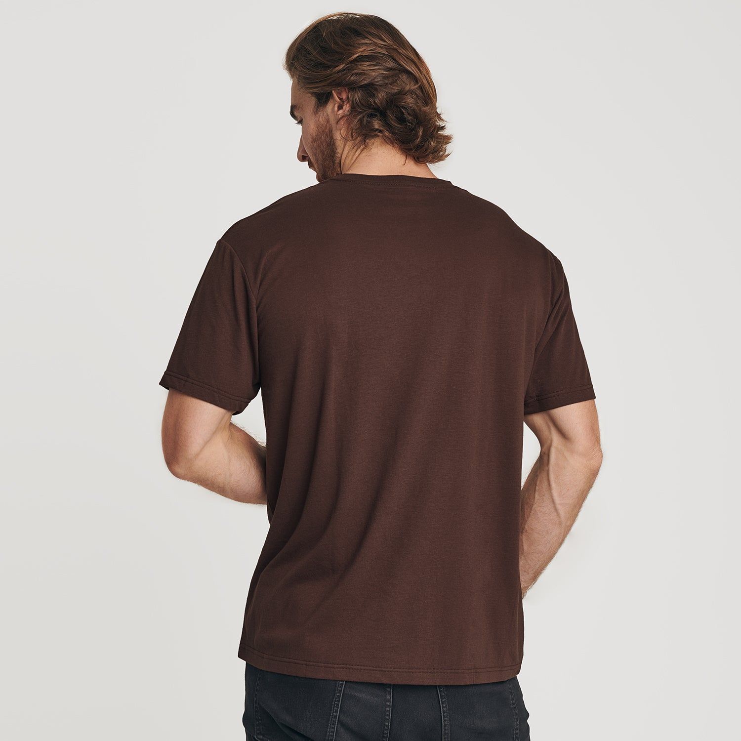 Coffee V-Neck T-Shirt sold by True Classic product image thumbnail 3