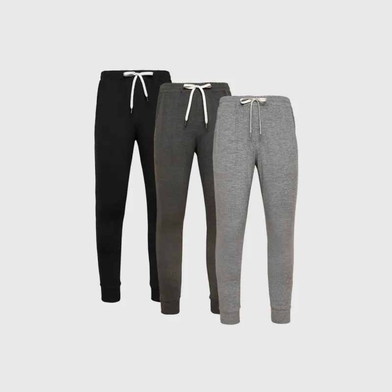 Active Joggers Dark Monochrome 3-Pack sold by True Classic