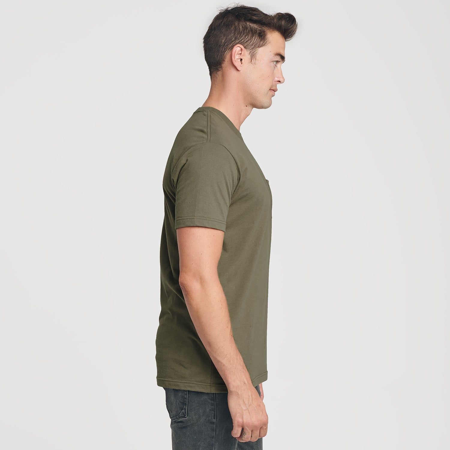 Military Green Pocket Crew Tee sold by True Classic product image thumbnail 4