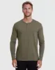 Military Green Classic Long Sleeve Henley sold by True Classic