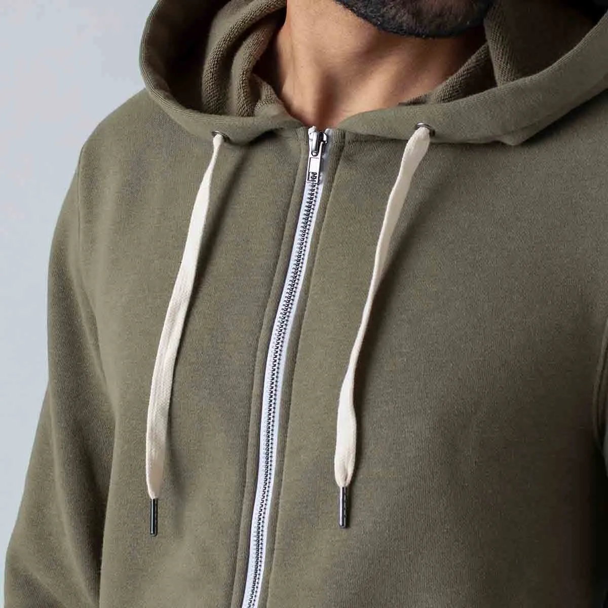 Military Green Fleece Zip Hoodie and Jogger Set sold by True Classic product image thumbnail 3