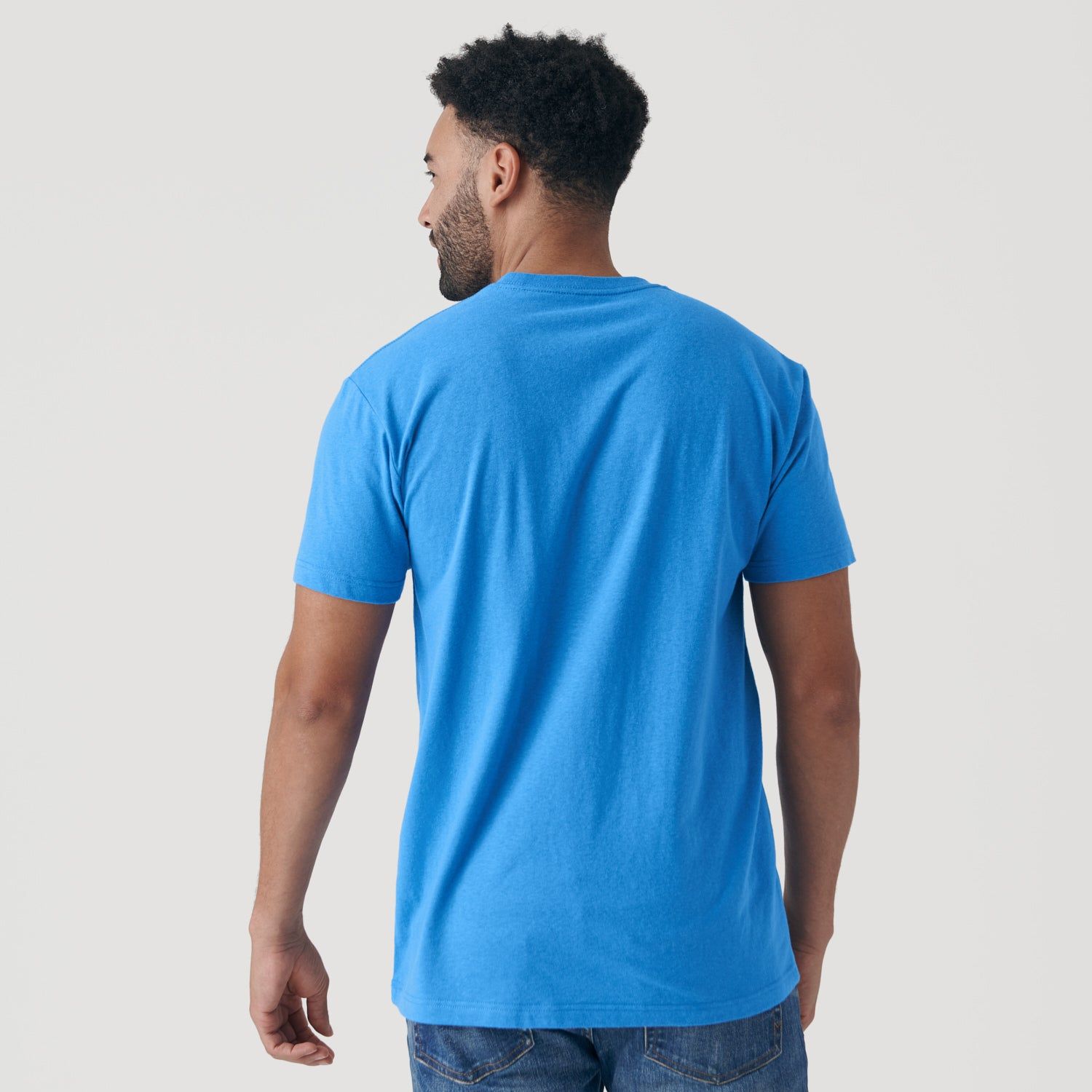 Periwinkle Blue Crew Neck T-Shirt sold by True Classic product image thumbnail 3