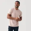Heather Dusty Pink Short Sleeve Crew Neck Tee sold by True Classic