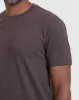 Heather Dark Oak Short Sleeve Crew Neck Tee sold by True Classic