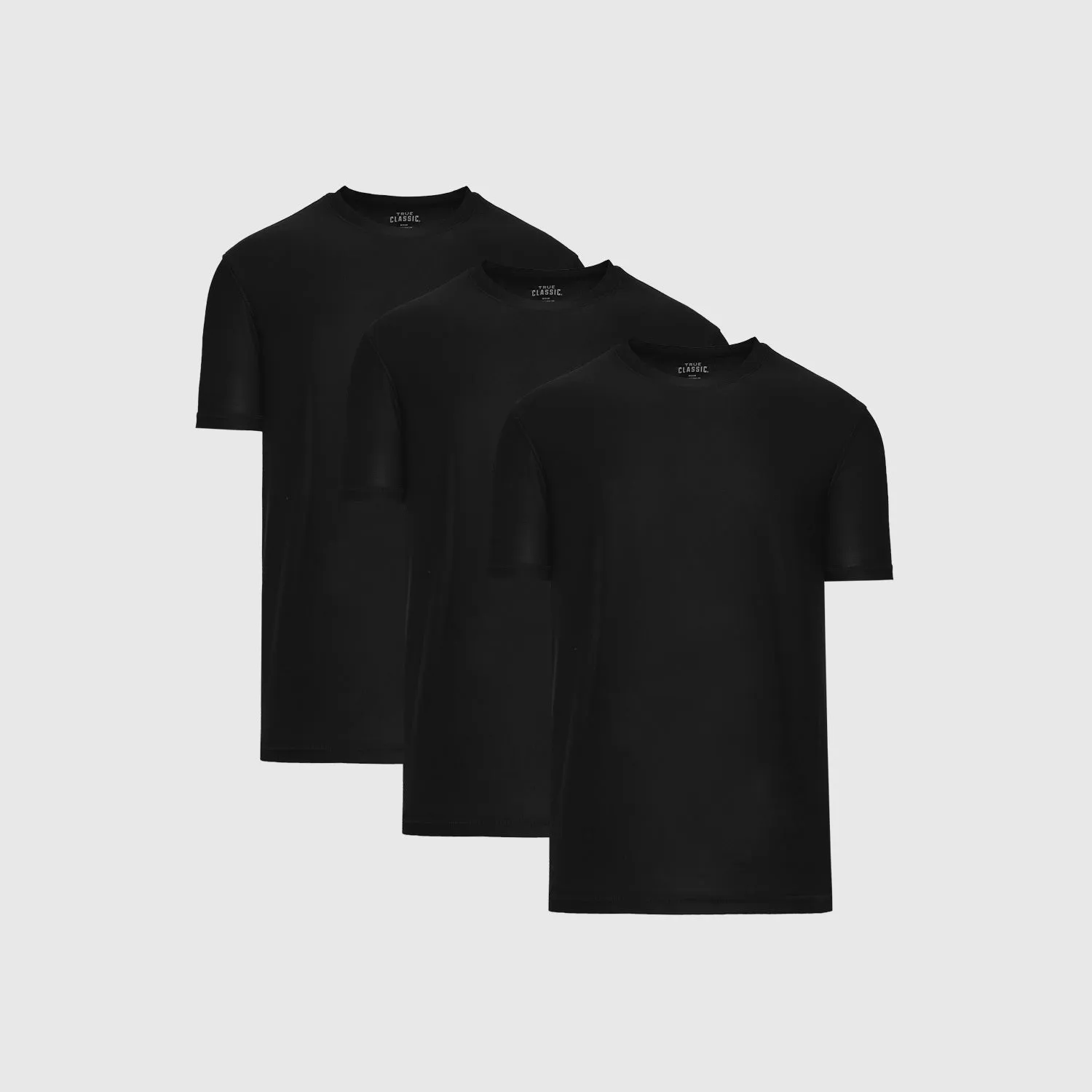 All Black Active Crew Neck 3-Pack sold by True Classic