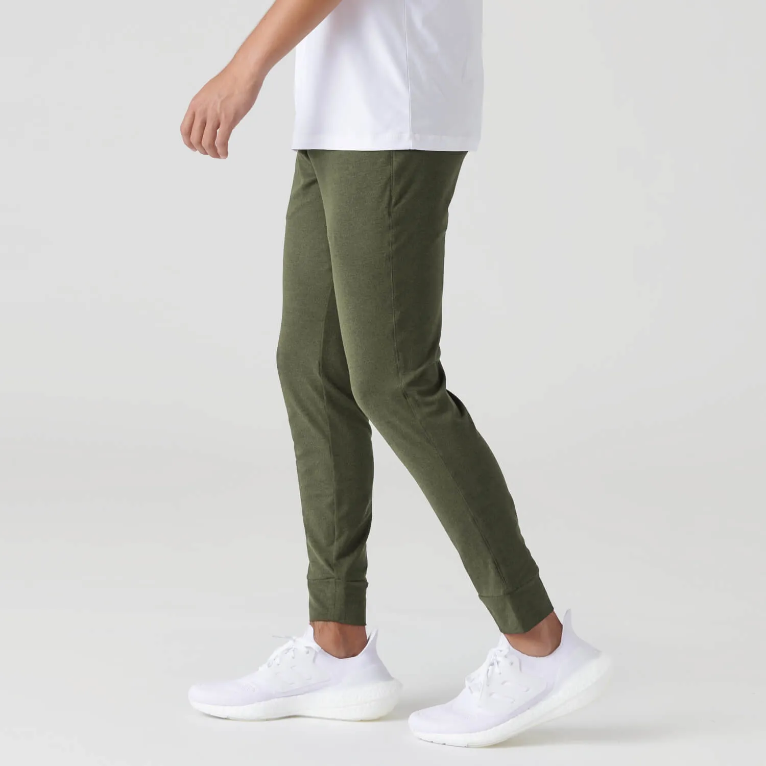 Dark Heather Military Green Active Joggers sold by True Classic product image thumbnail 4