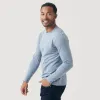 Heather Indigo Classic Long Sleeve Crew Neck sold by True Classic