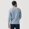 Heather Indigo Classic Long Sleeve Crew Neck sold by True Classic