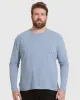 Heather Indigo Classic Long Sleeve Crew Neck sold by True Classic