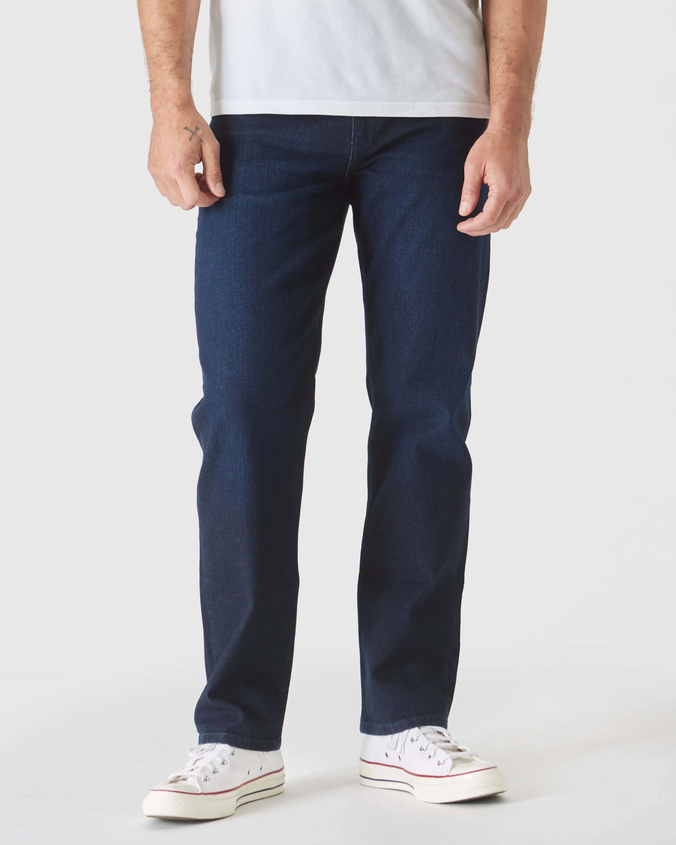 Indigo Rinse Straight Authentic Denim Jeans sold by True Classic
