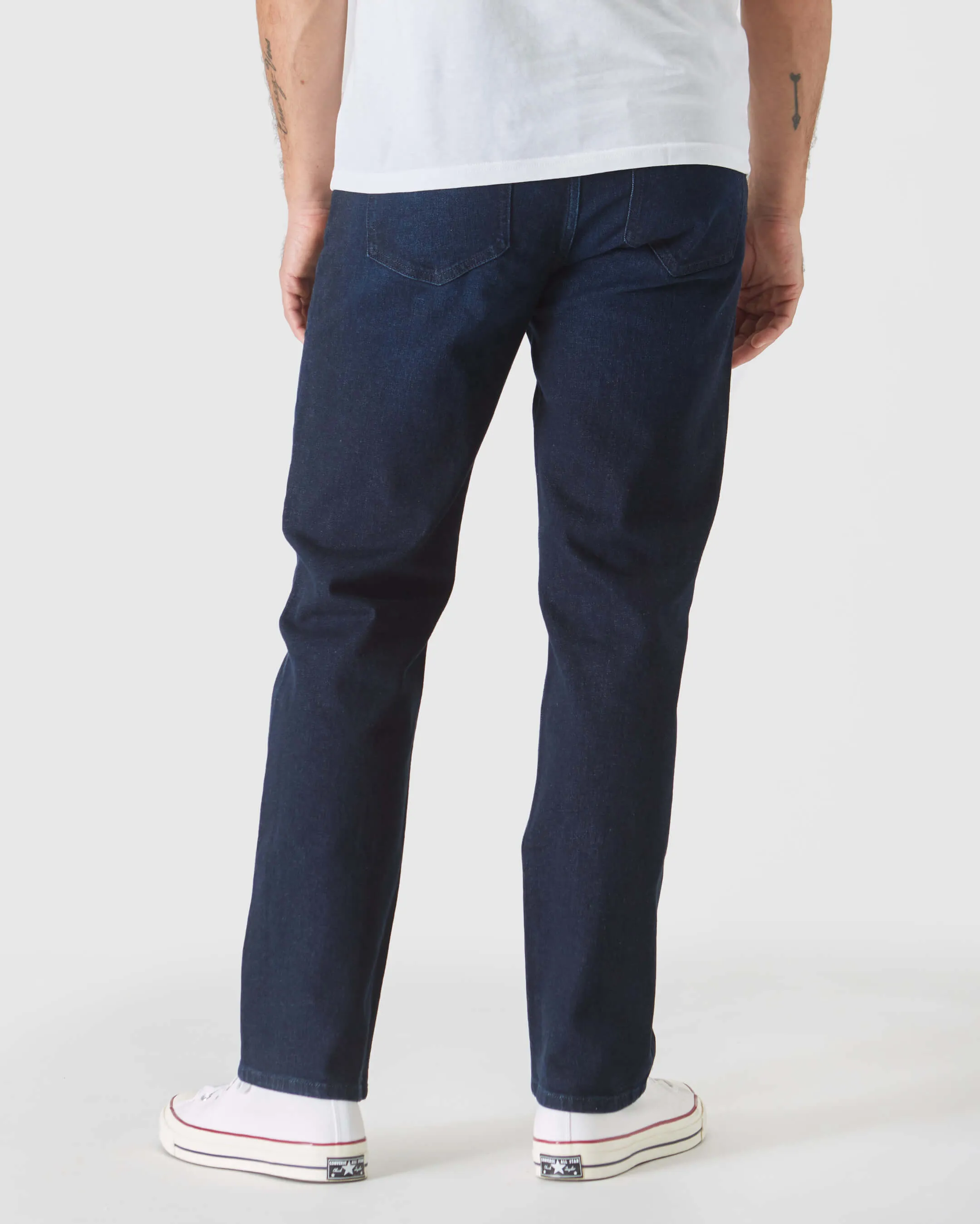 Indigo Rinse Straight Authentic Denim Jeans sold by True Classic product image thumbnail 3