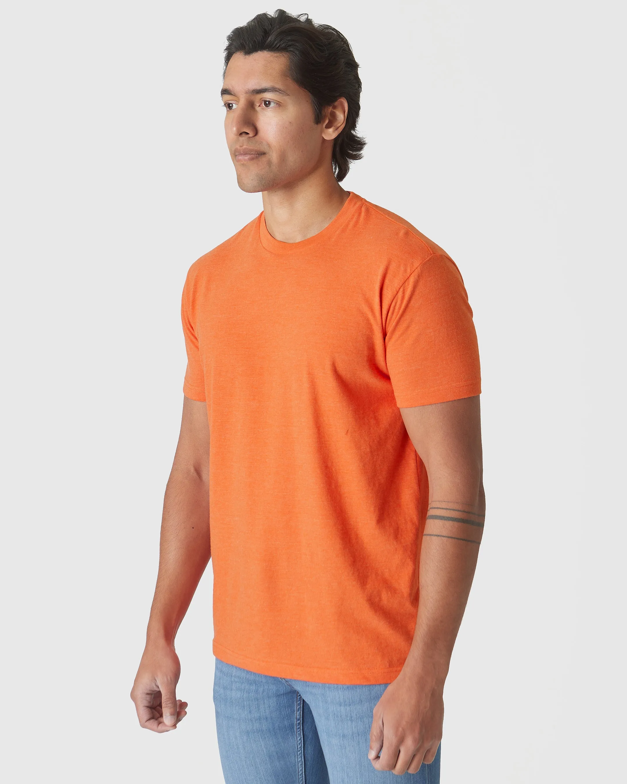 Burnt Orange Heather Classic Crew Neck sold by True Classic product image thumbnail 4