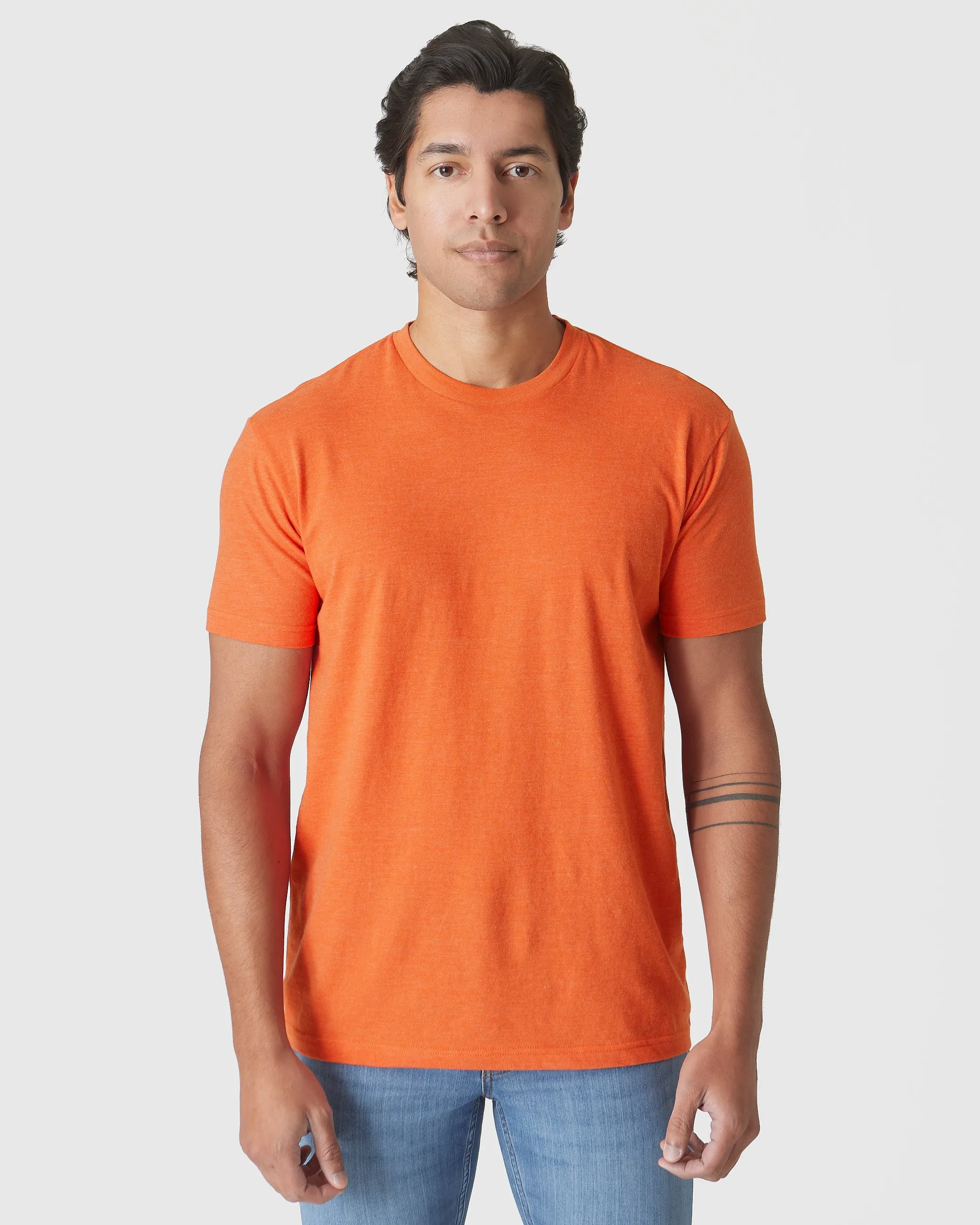 Burnt Orange Heather Classic Crew Neck sold by True Classic