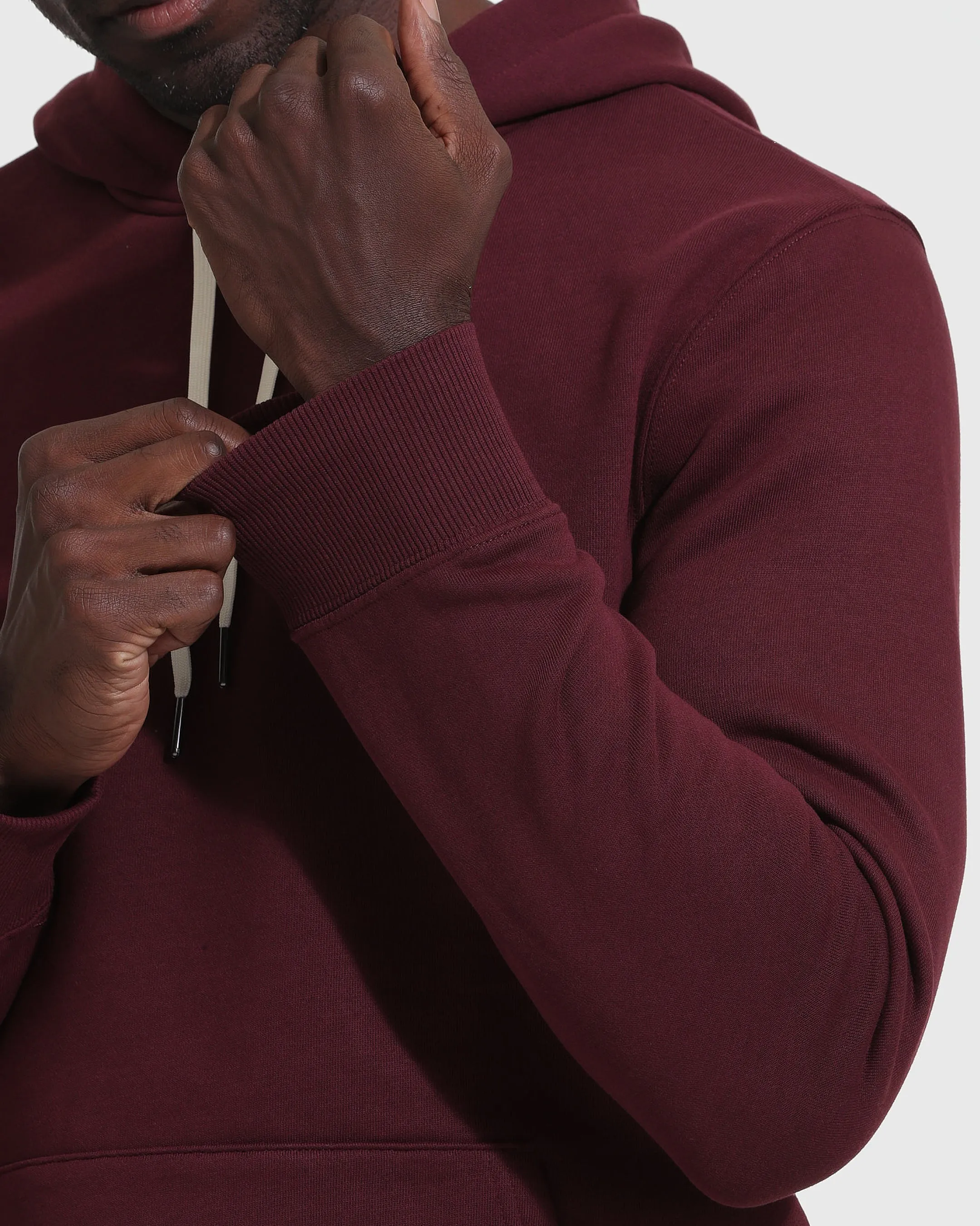 Mahogany Fleece French Terry Pullover Hoodie sold by True Classic product image thumbnail 5