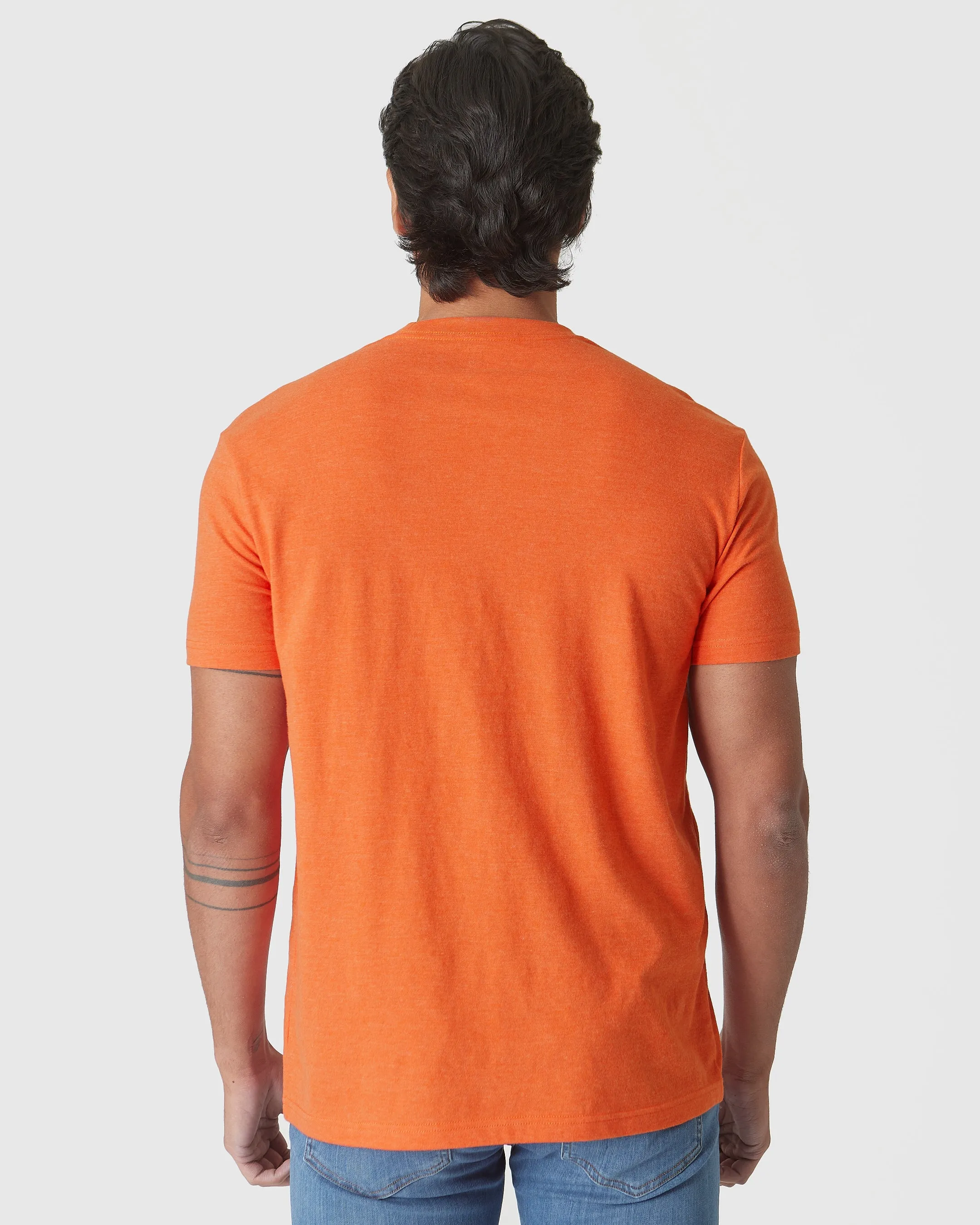 Burnt Orange Heather Classic Crew Neck sold by True Classic product image thumbnail 3