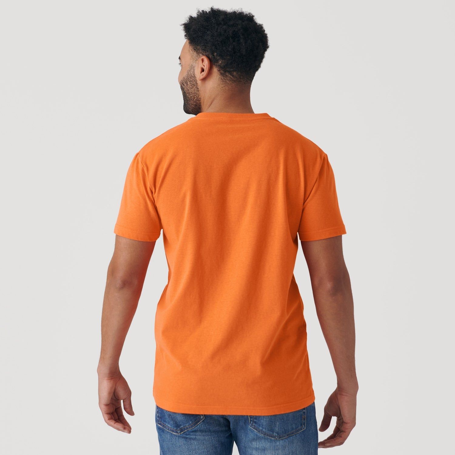 Orange V-Neck T-Shirt sold by True Classic product image thumbnail 3