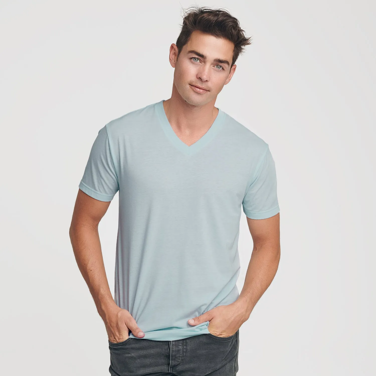 Light Blue Classic V-Neck sold by True Classic