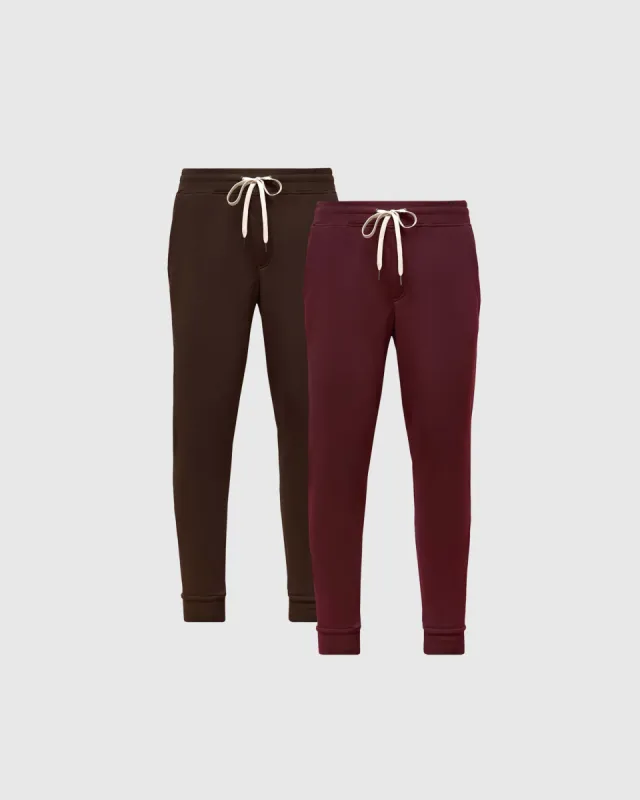 Seasonal Fleece French Terry Joggers 2-Pack sold by True Classic