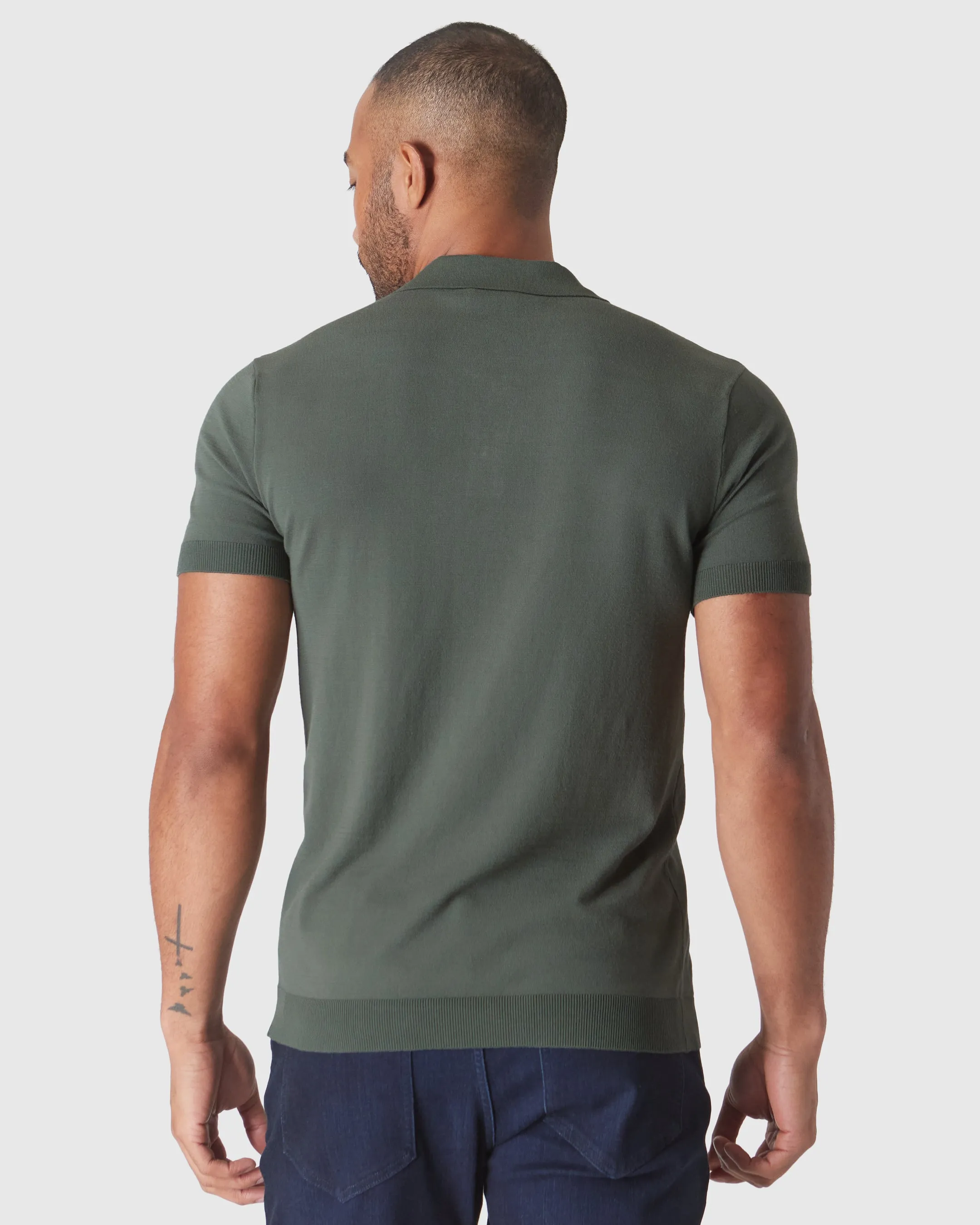 Moss Short Sleeve Sweater Polo sold by True Classic product image thumbnail 3
